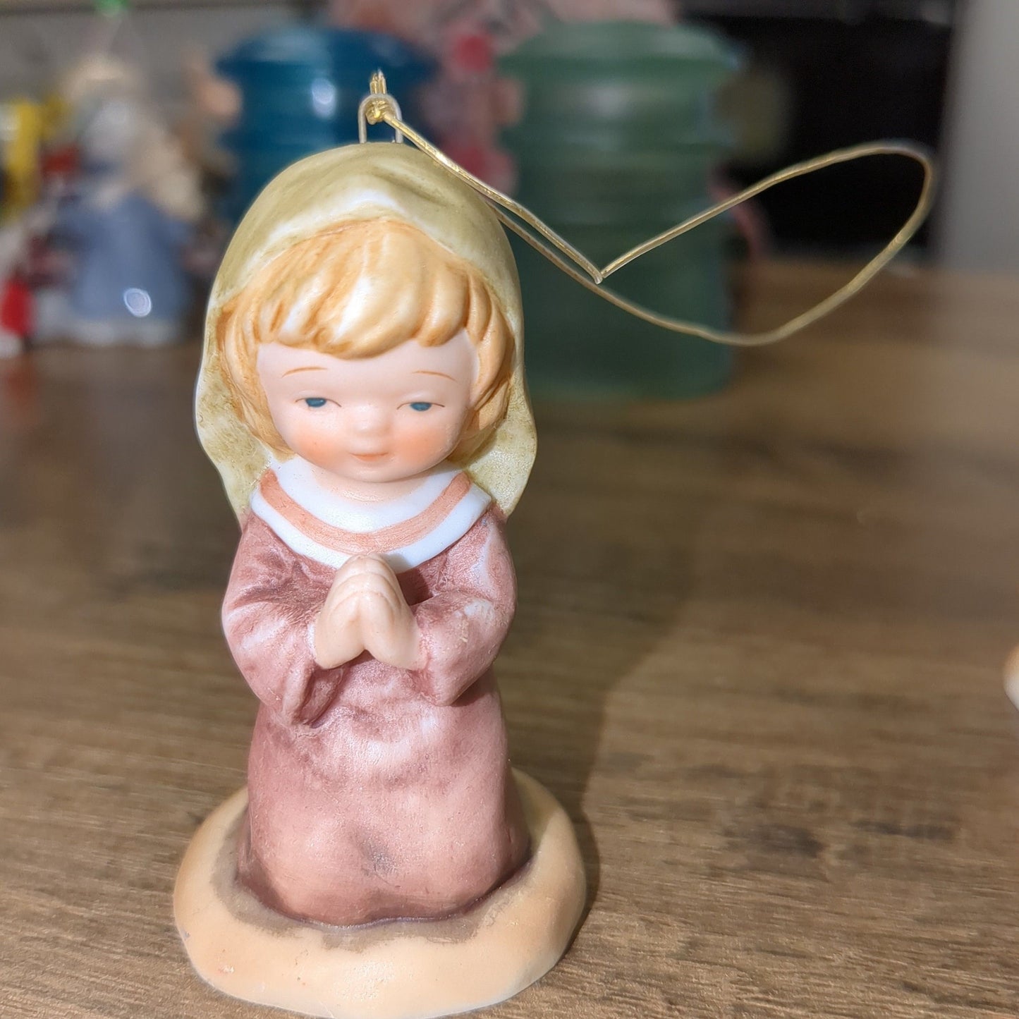 vintage Little Bible Friends nativity ornaments