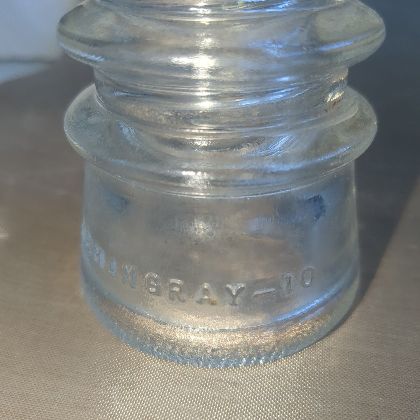 Vintage Hemingray 10 Glass Insulator 40-42 Made in U.S.A. H6-10