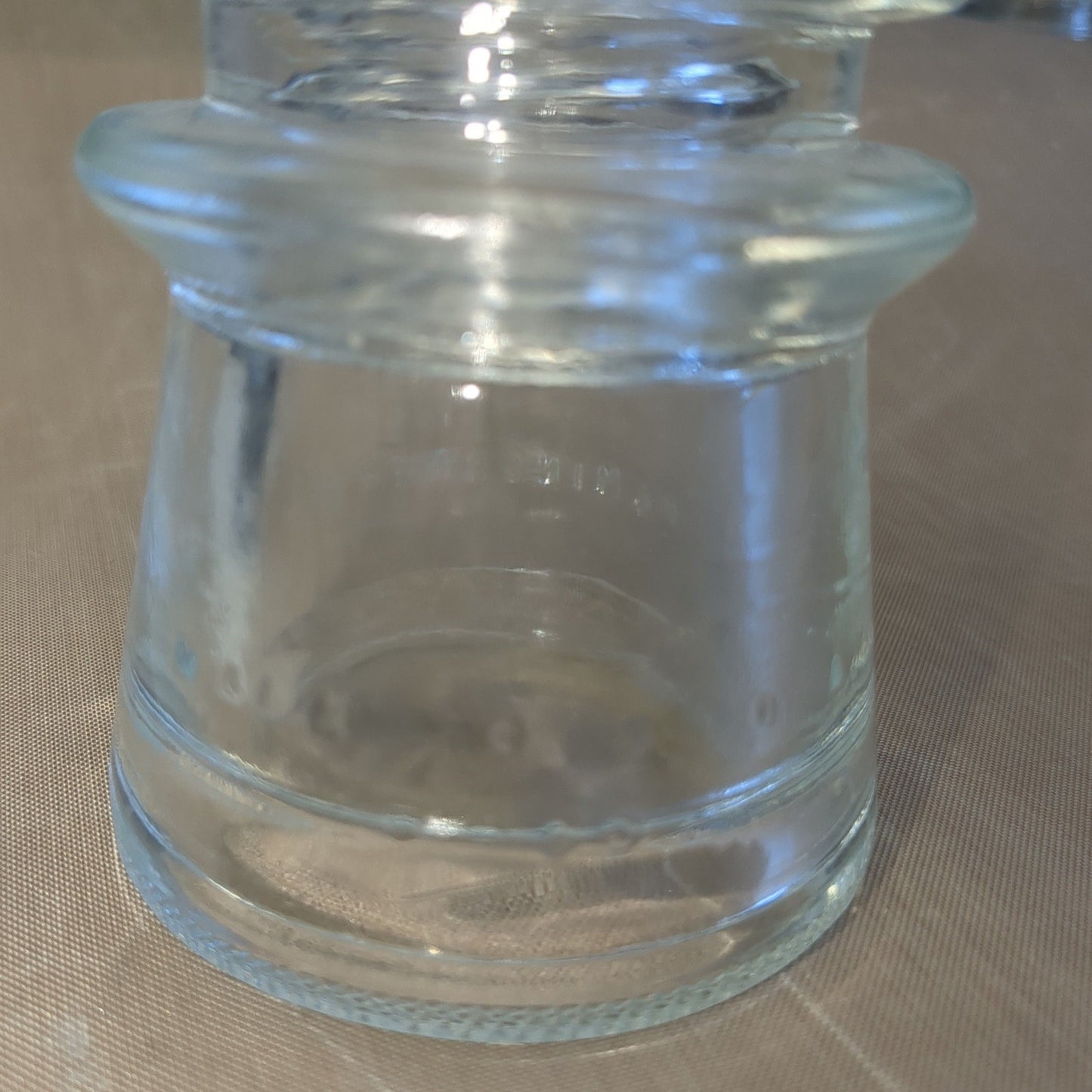 Vintage Clear glass Hemingray #16 insulator h6-16