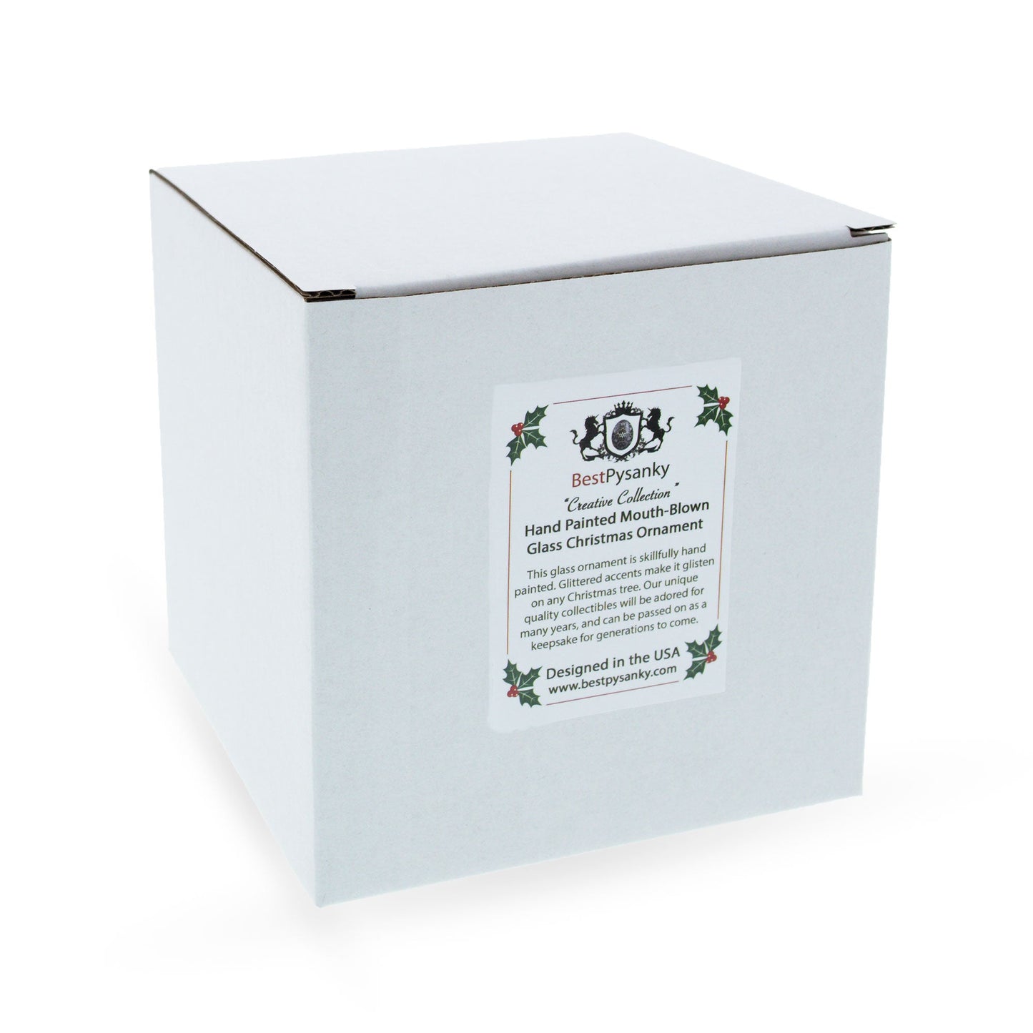 Rugged Bulldozer Blown Glass Christmas Ornament