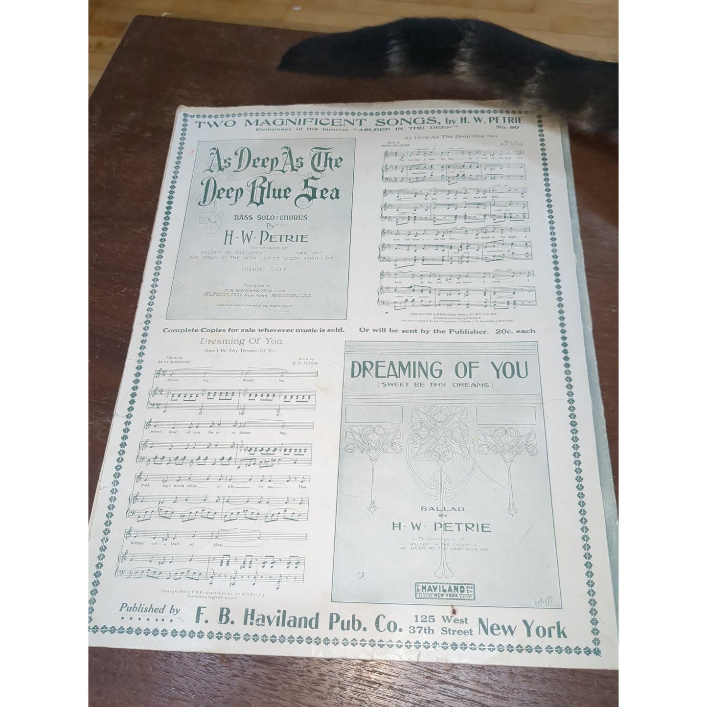 Vintage Sheet Music When The Girl Whose Heart You Long For George Meyer Robert Roden