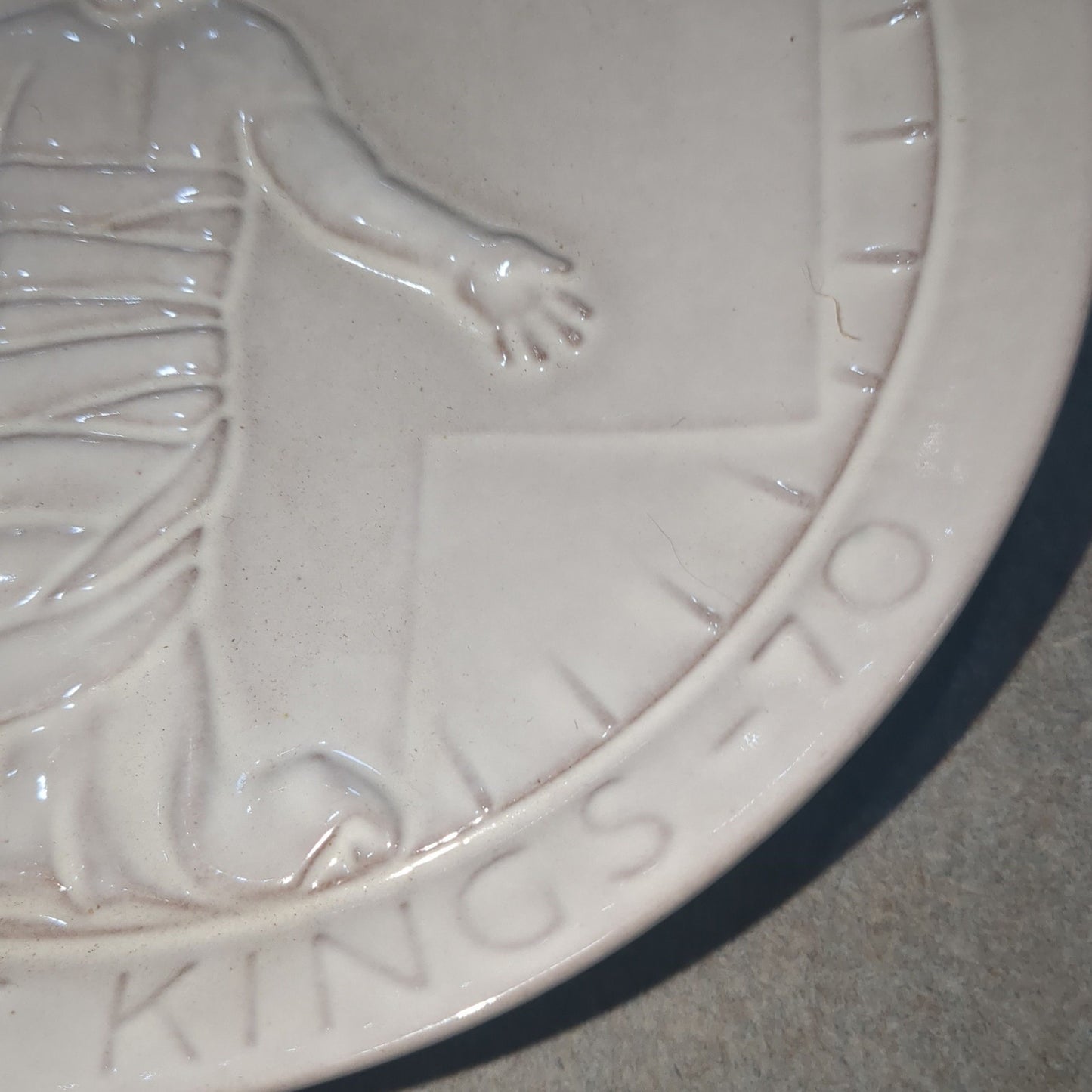 vintage Frankoma plate 1970 king of kings