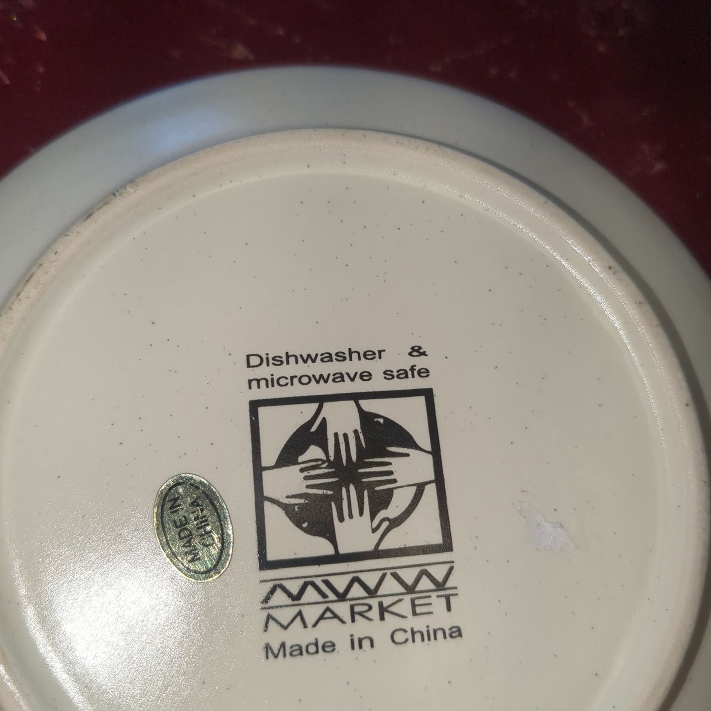 Vintage 4 inch plate from MWW Market 225 pinecones