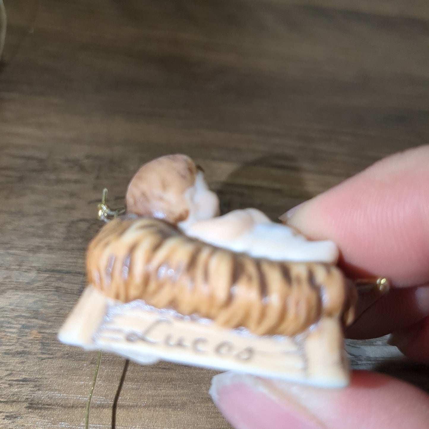 vintage Little Bible Friends nativity ornaments