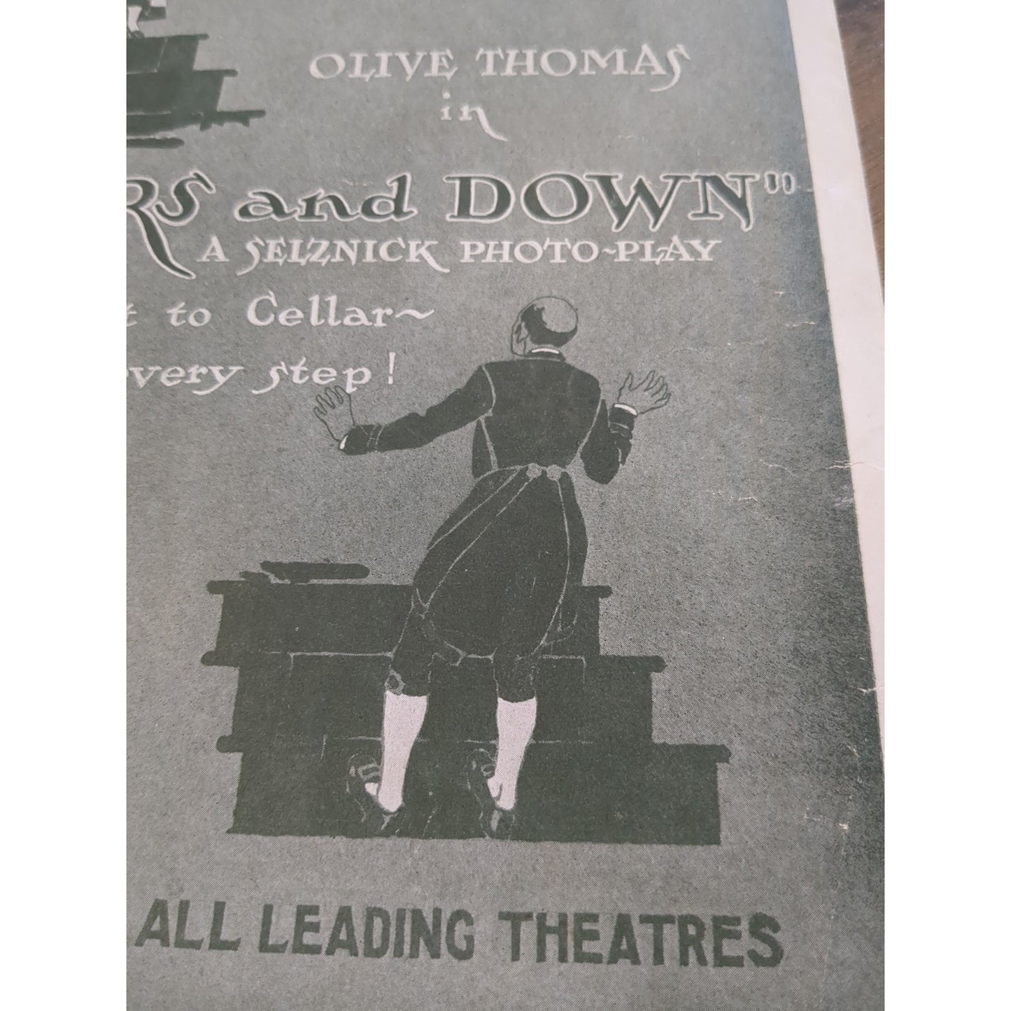 M OLIVE THOMAS Movie Vintage Musical sheet music UPSTAIRS & DOWN