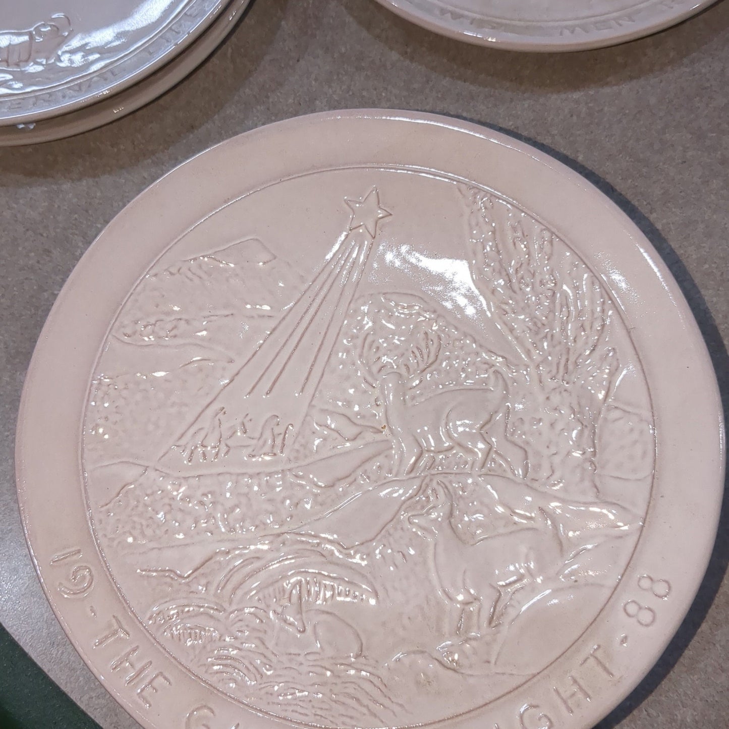 vintage Frankoma plate 1988 The Guiding Light
