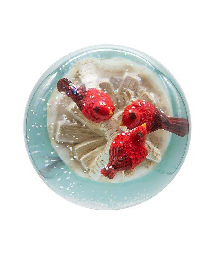 100MM MUSICAL CARDINALS WATERGLOBE