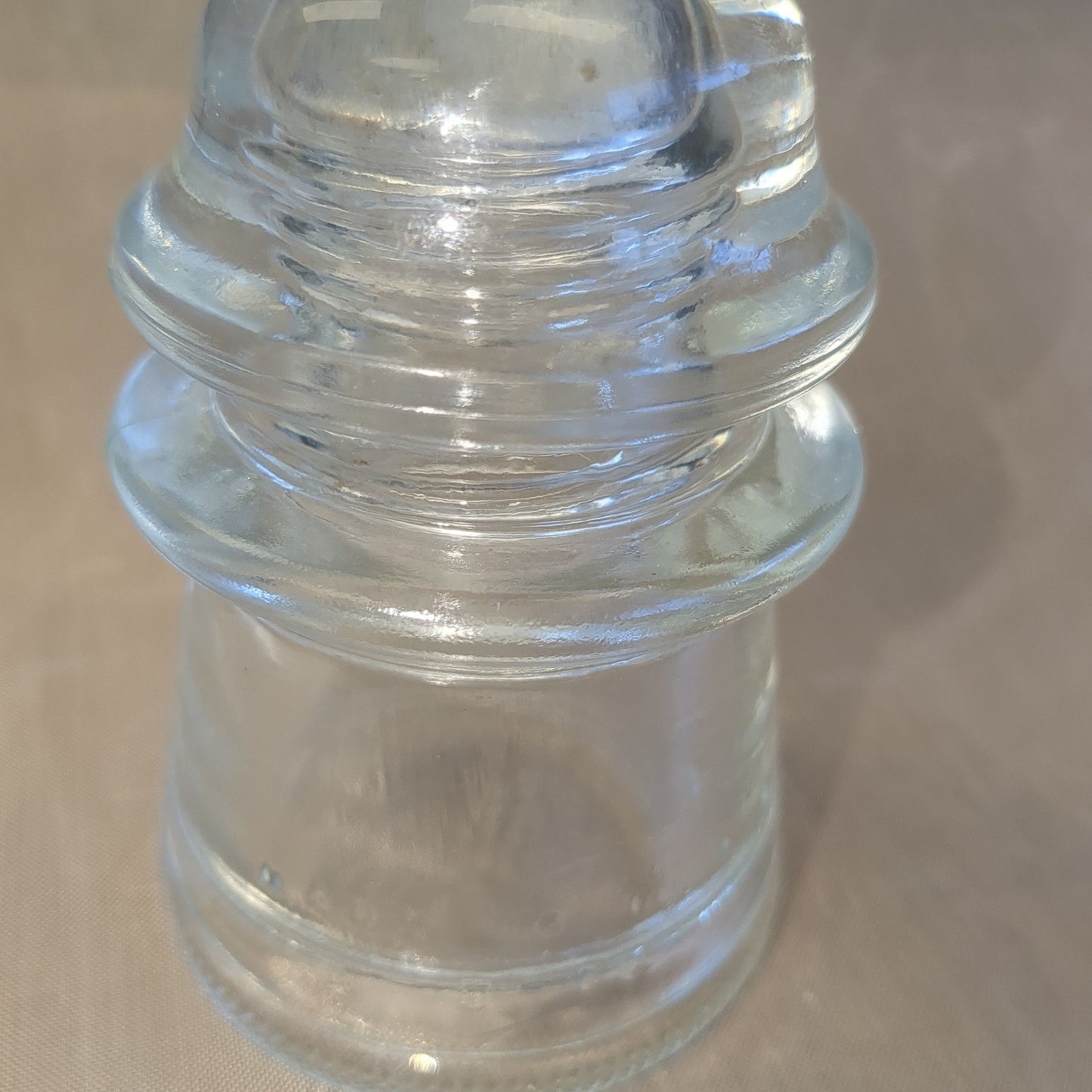 Vintage Clear glass Hemingray #16 insulator h6-16
