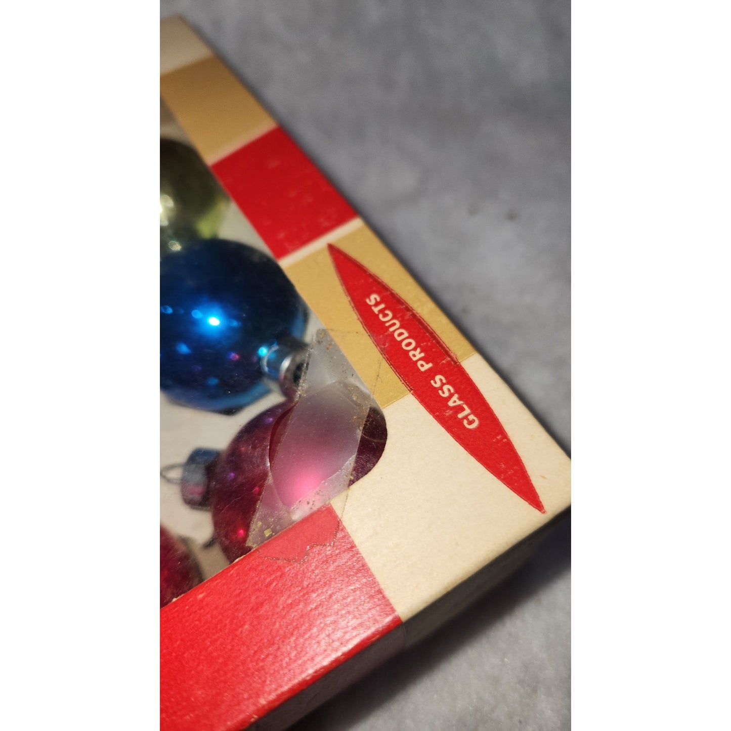 Vintage Box of Coby Glass Ornaments BO04