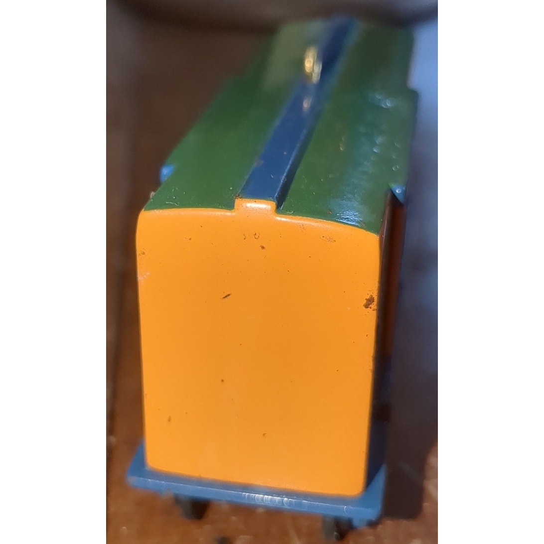 Vintage Hallmark Christmas Ornament Skyline Stock Train Car cast metal 1992