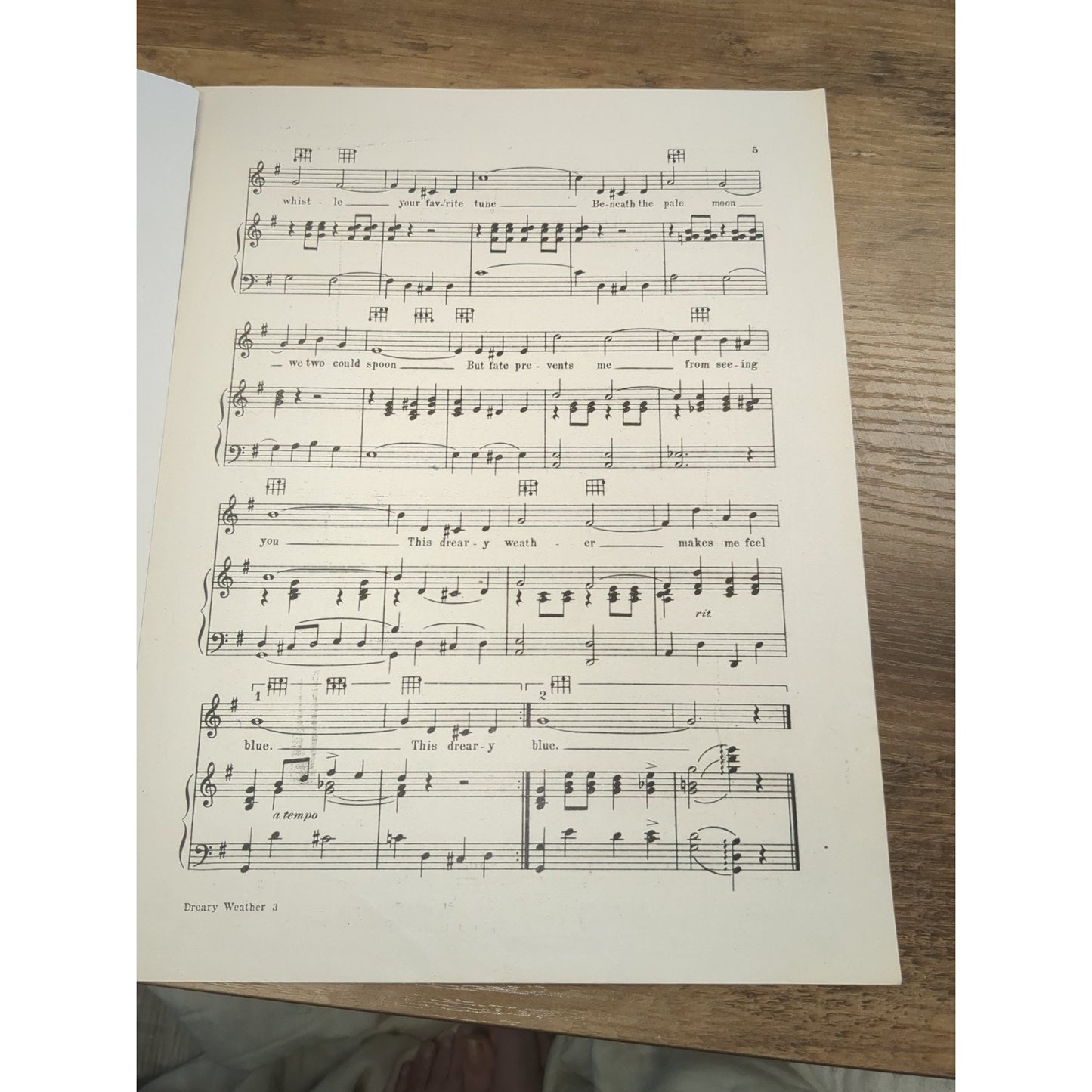 Dreary Weather: Univ of Penn. Fox Trot - 1924 sheet music - Fred & Tom Waring