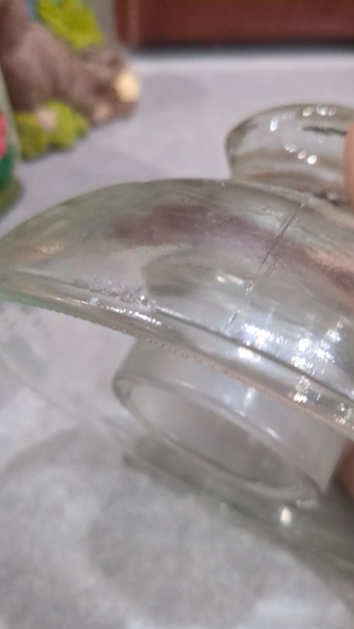 Vintage Kimble 830 clear tempered glass insulator 10-56 Made in USA.