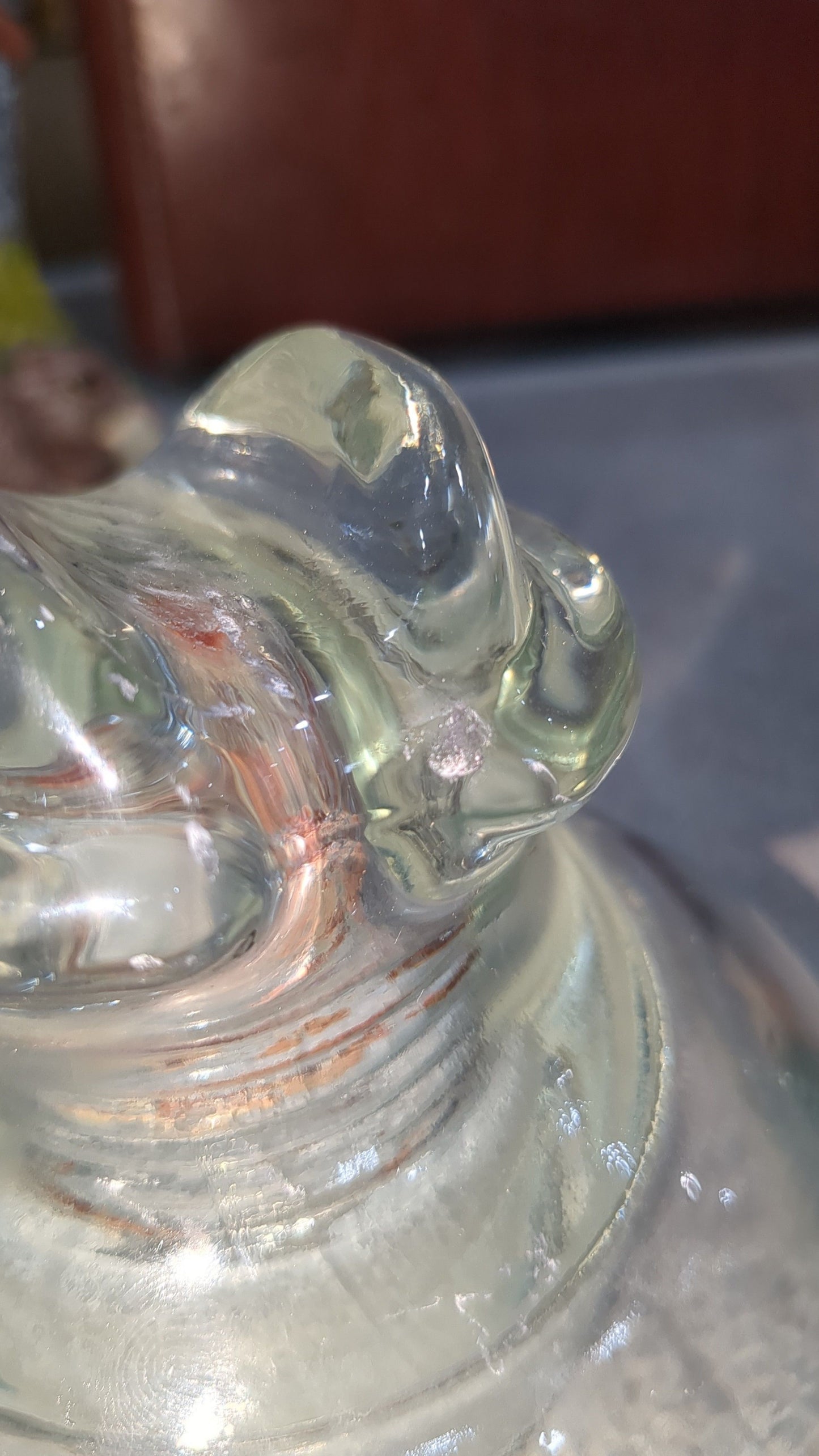 Vintage Kimble 830 clear tempered glass insulator 10-56 Made in USA.