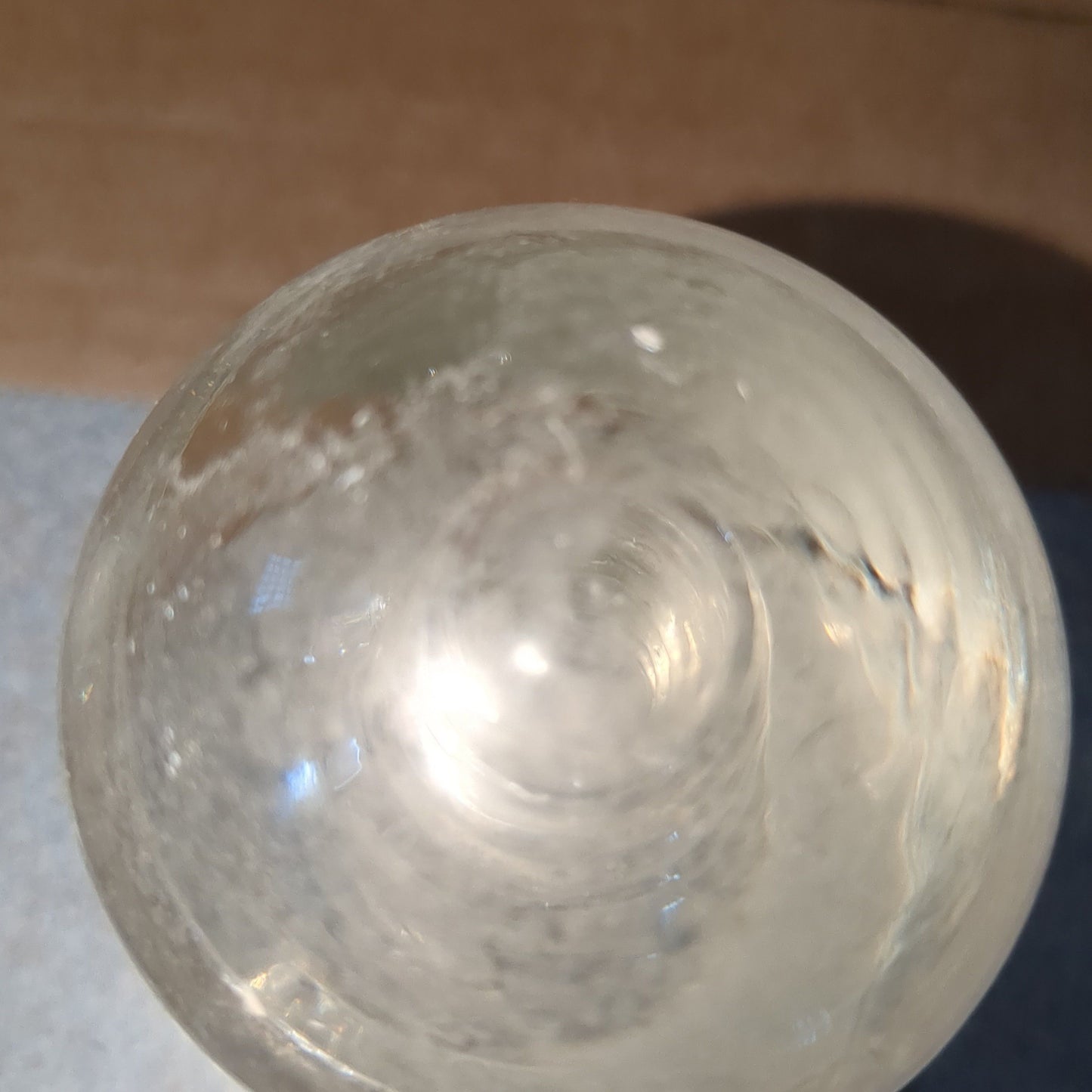 Vintage clear glass Pyrex insulator