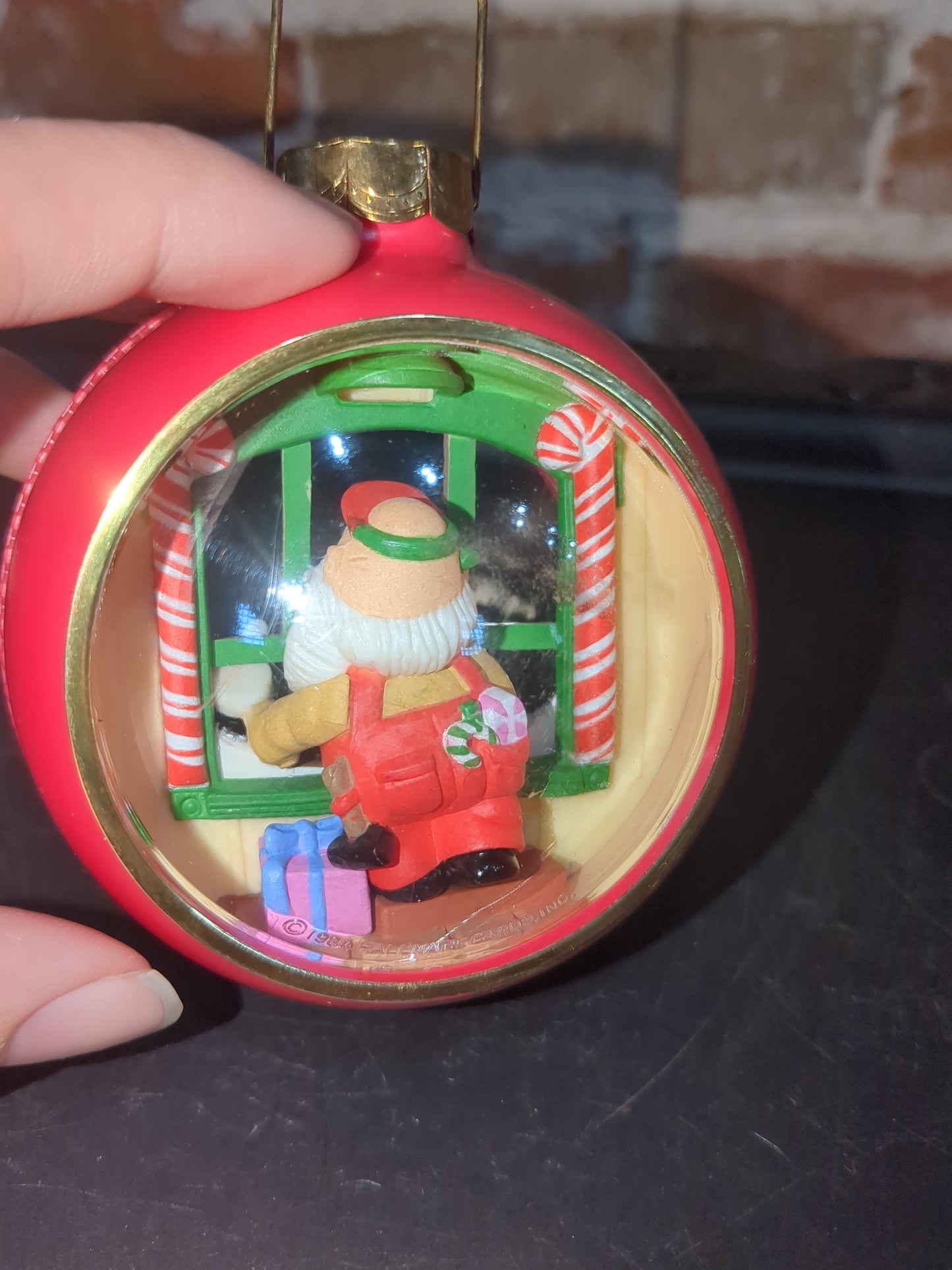 Four vintage Hallmark Keepsake 1981 and 1984 Christmas Ball Ornaments some light up ho321