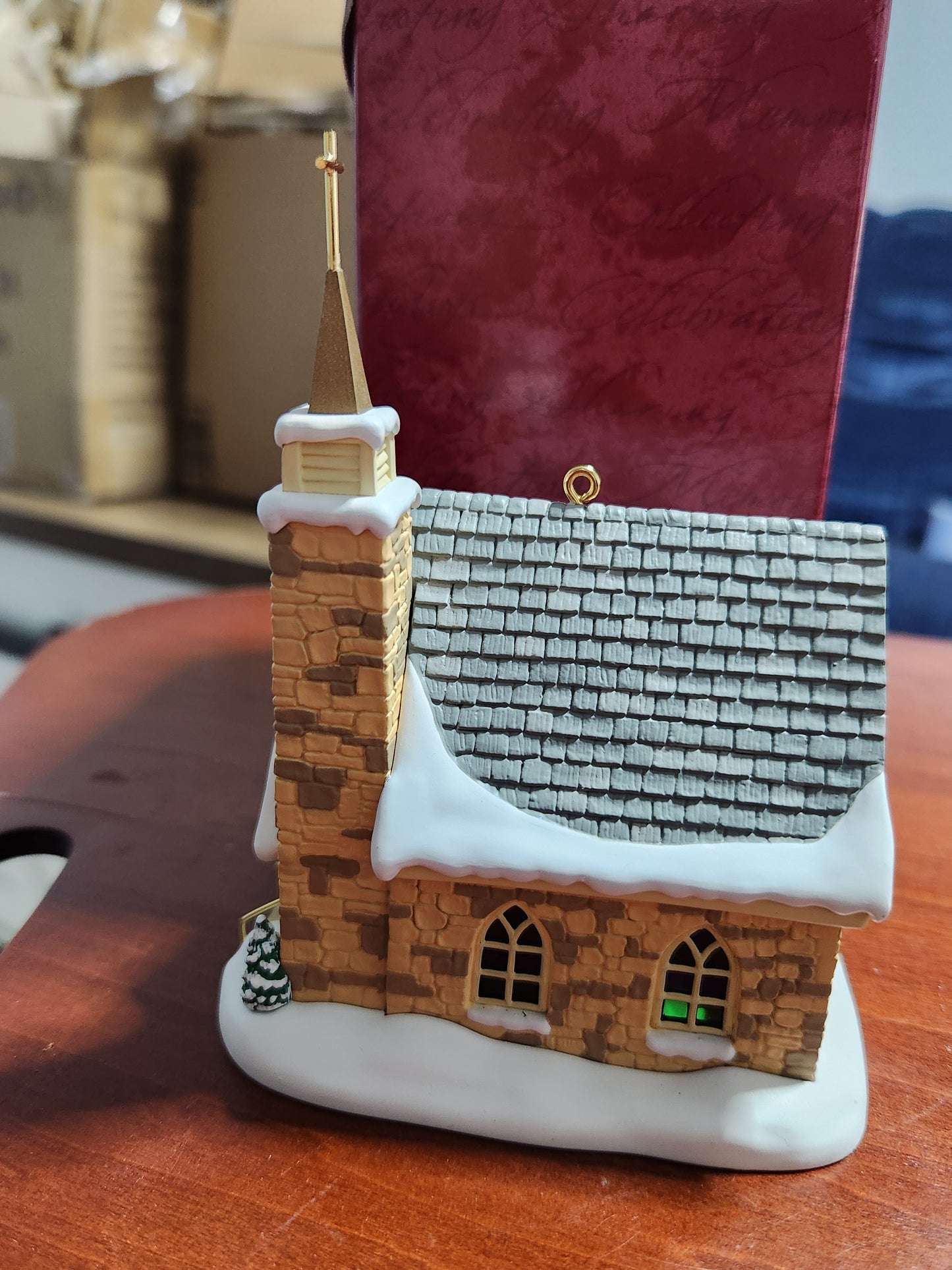 Vintage Hallmark Keepsake Ornament The Stone Church Magic 1st in Candlelight Services Series 1998 ho154
