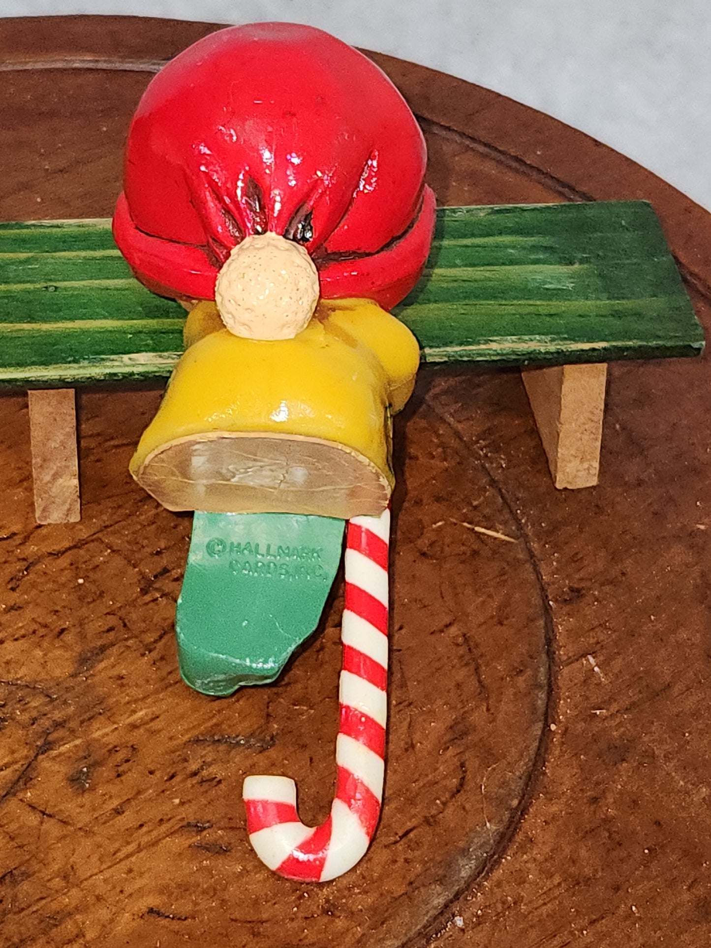 Vintage Christmas Hallmark Santa’s Little Helper ELF Mini Stocking Hanger sh77