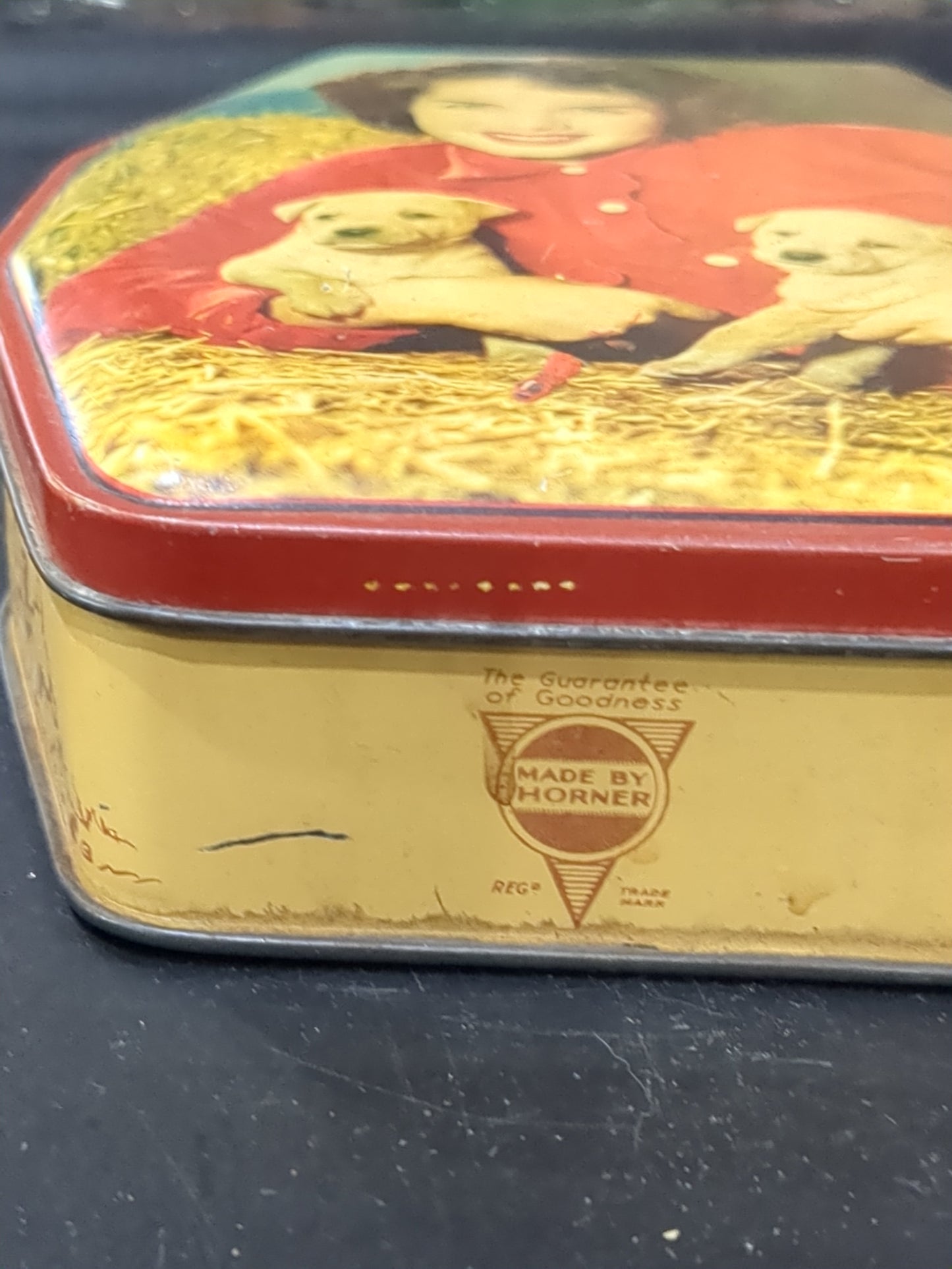 Vintage George W Horner Dainty Dinah Chocolate Devon Sweets tin tin978