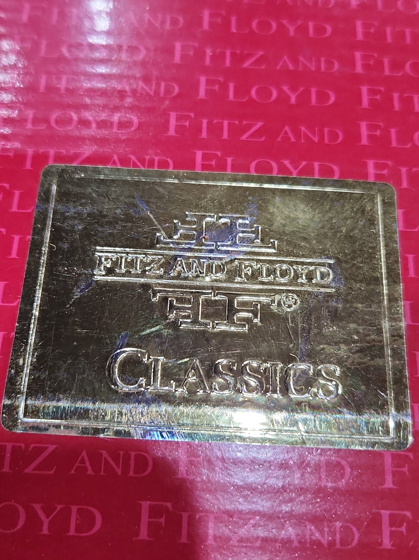 Fitz & Floyd Classics Mercury Glass Santa Ornament Christmas Sugarplum orn543