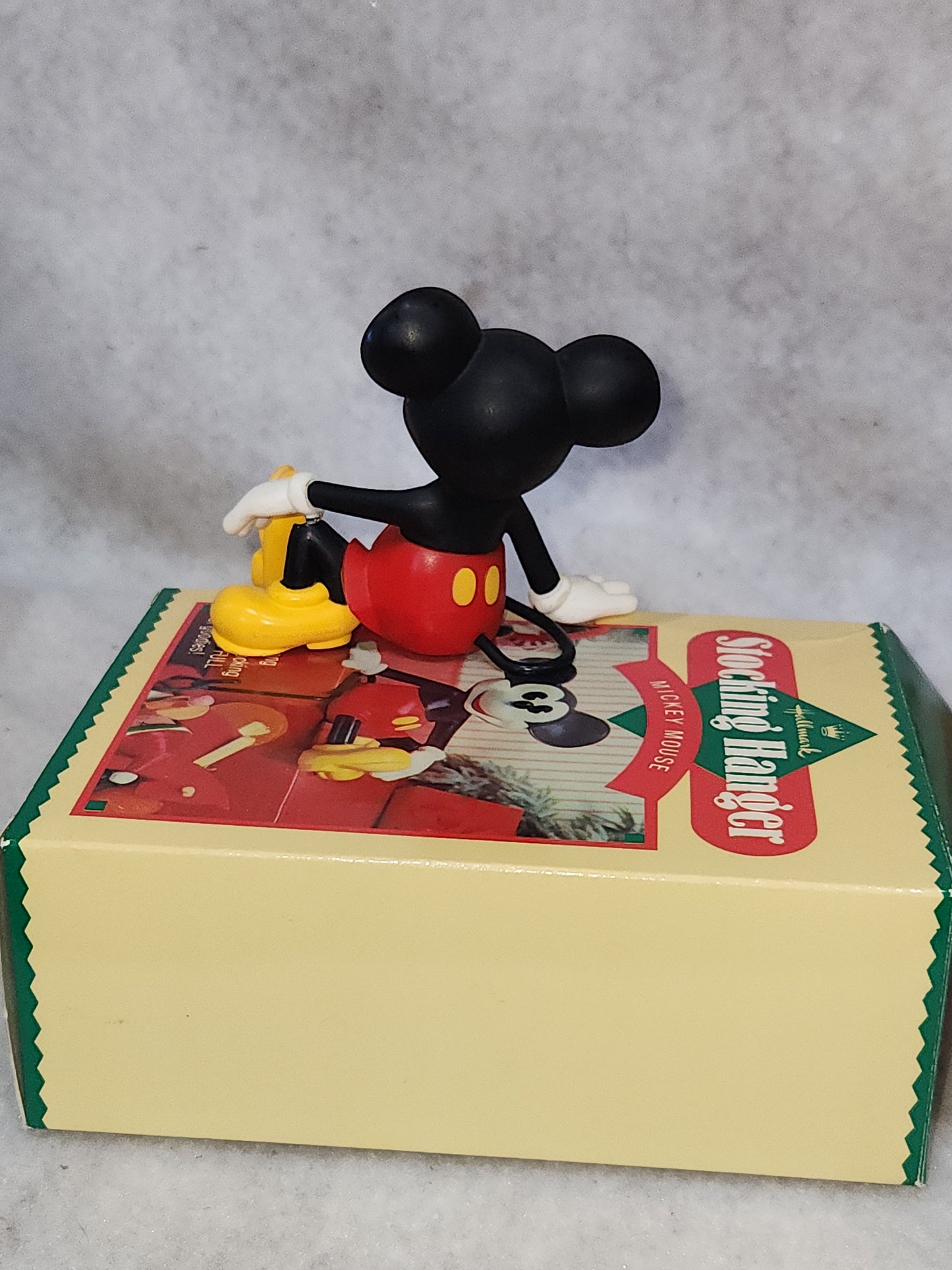 Vintage Hallmark Christmas Stocking Hanger Holder Mickey Mouse sh239