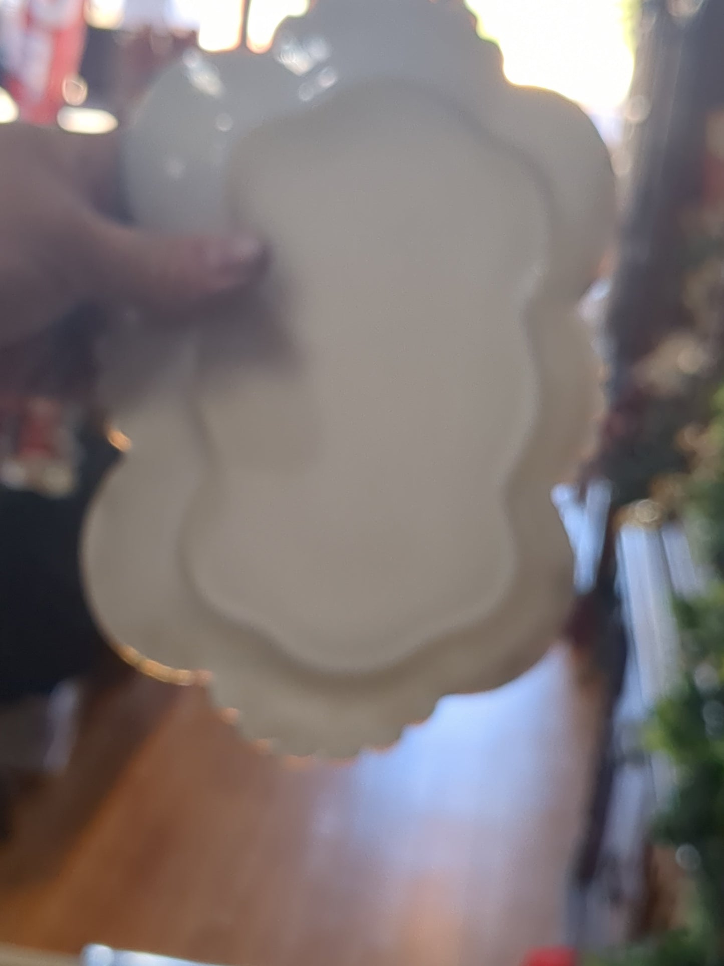 Antique Vanity Milk Glass Tray gold gl887