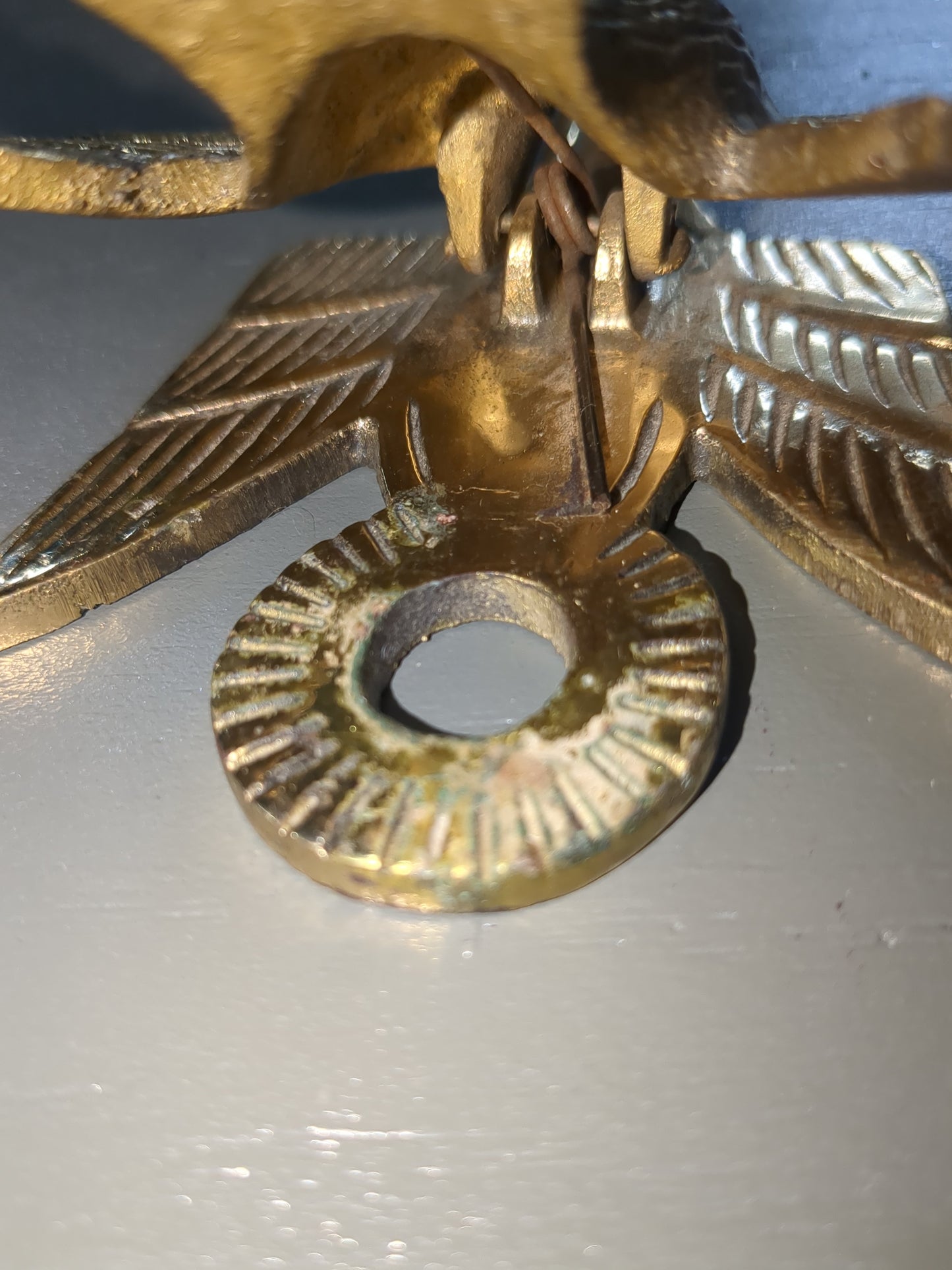Vintage Virginia Metalcrafters Brass Goose Duck Paper Weight Clip Letter Holder br11