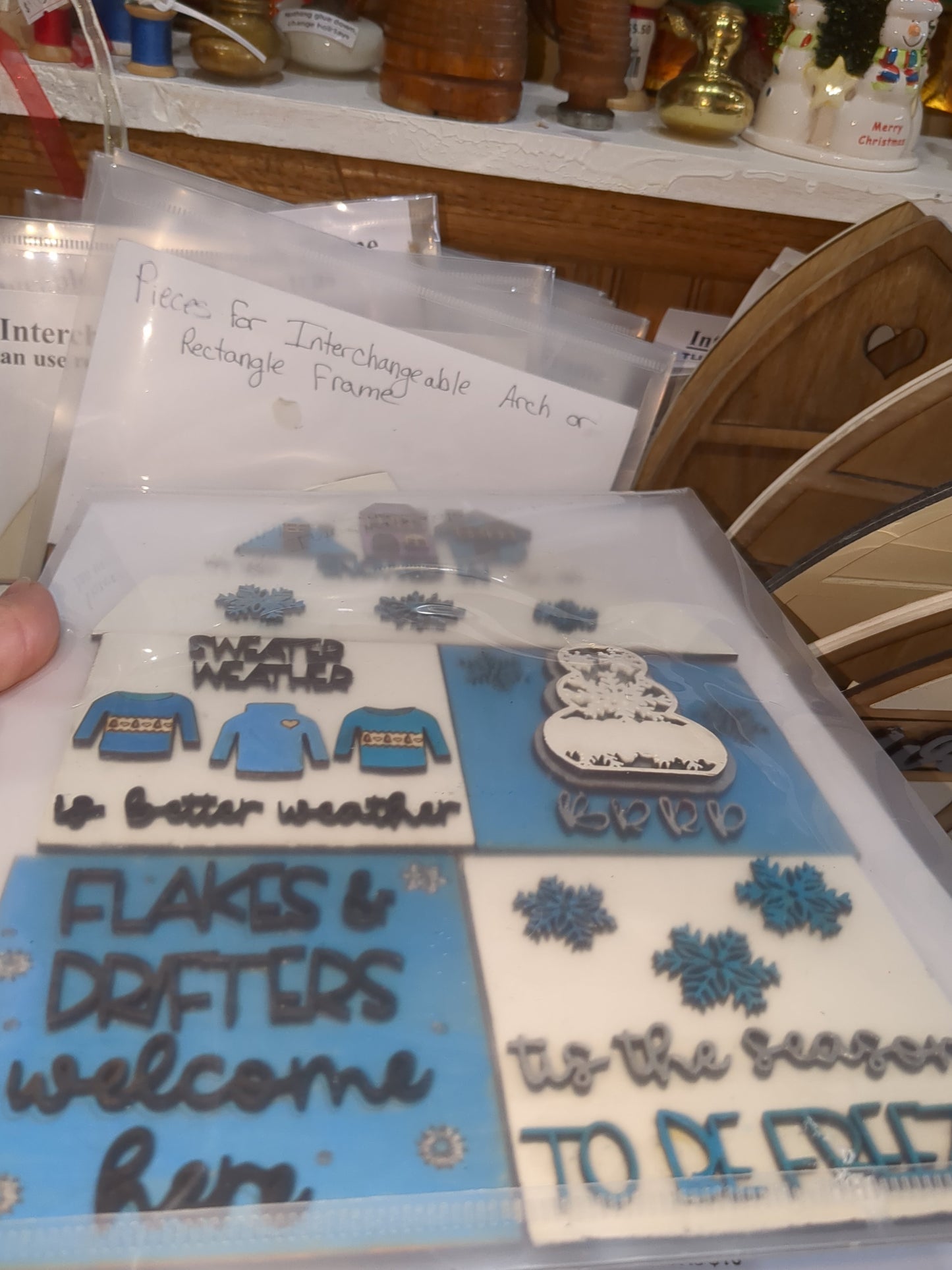 Winter kit for interchangeable arch or rectangle frame.