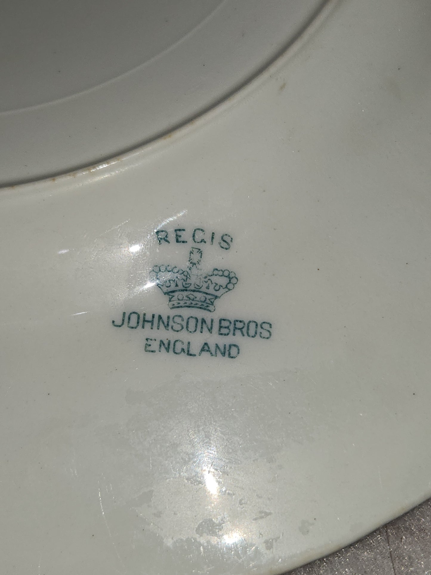 Johnson Brothers China Regis teal blue Dinner Plate 9 3/4" pl65