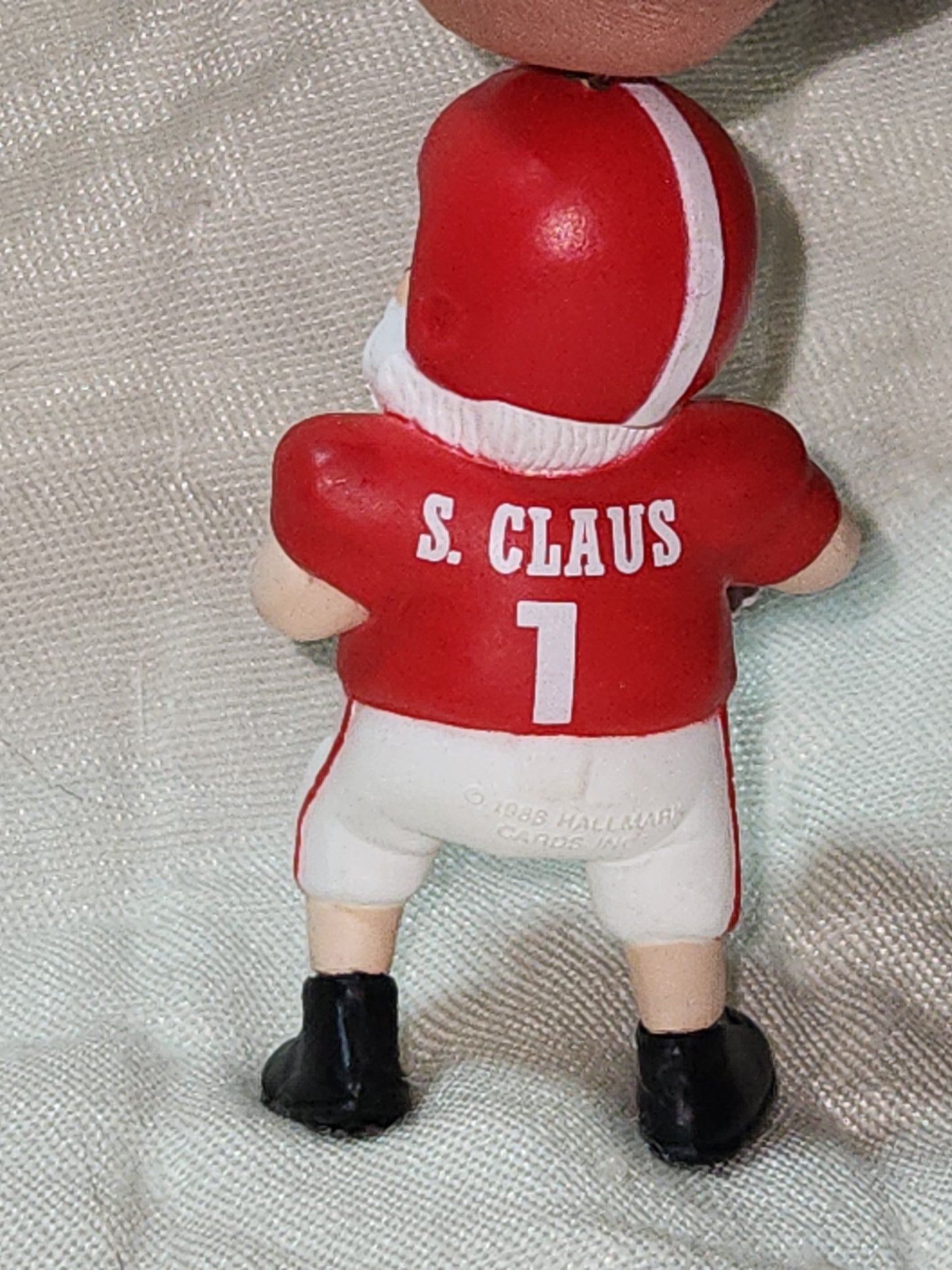 Vintage Hallmark Keepsake Ornament 1988 Holiday Hero Football Player