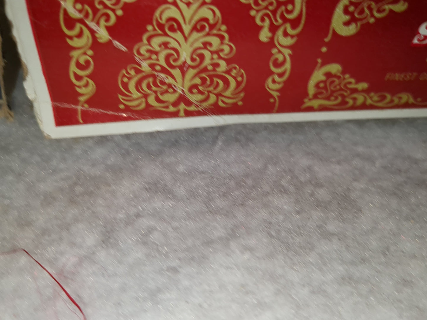 Box of Shiny Brite red ornament 1 1/2" box99