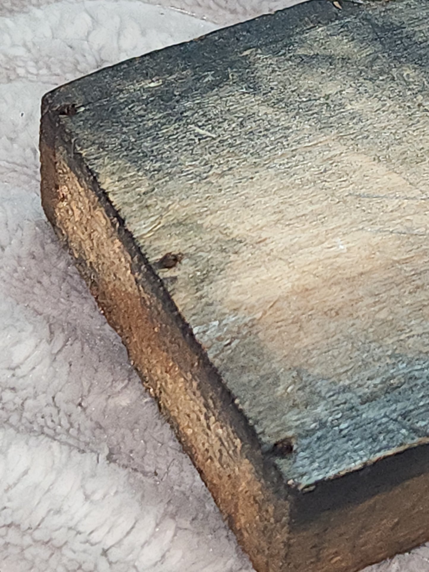 Vintage Wood Metal Newspaper Print Block Printer's Press People Walking pb2