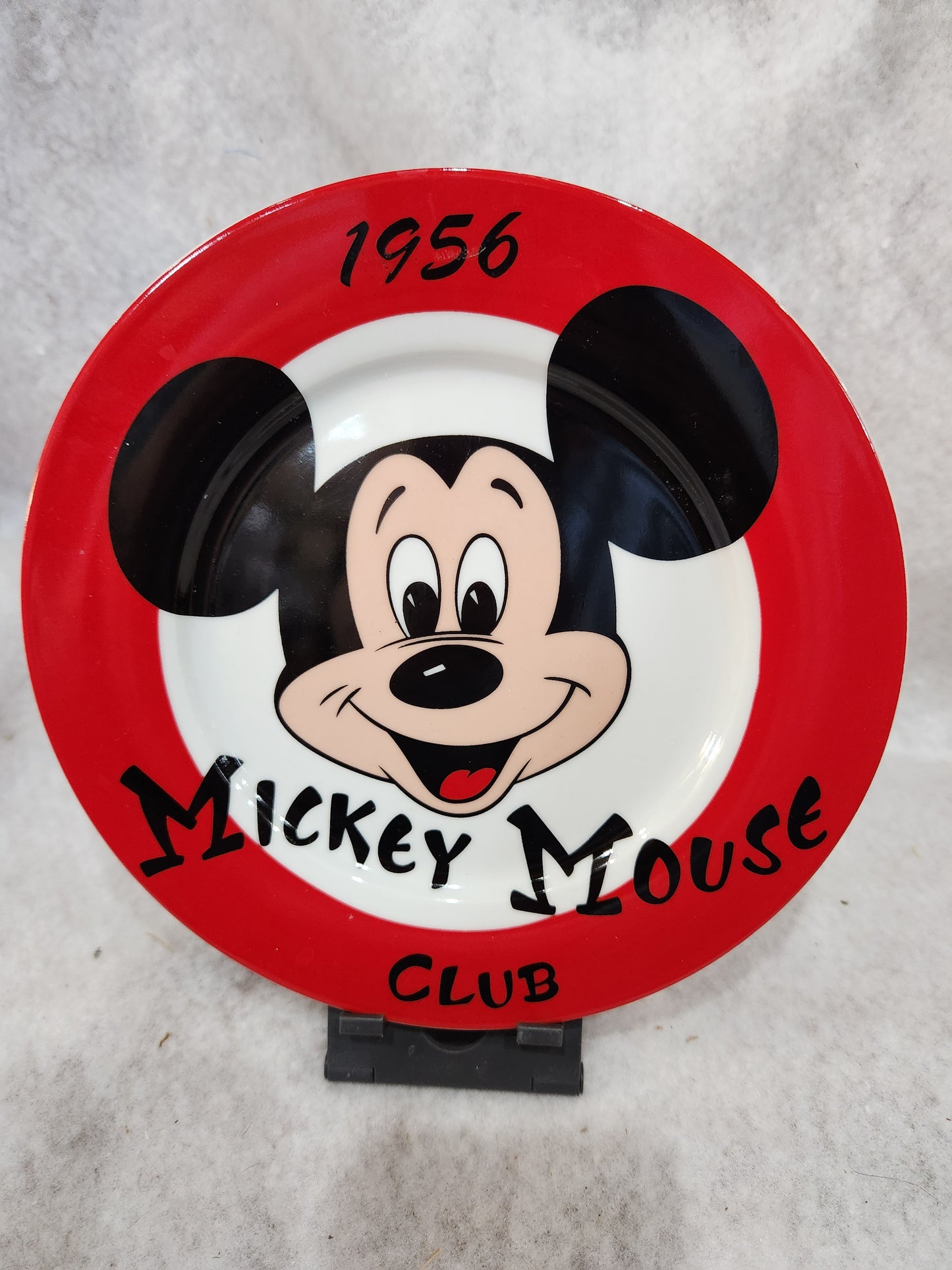 Vintage Mickey Mouse Club 8” ceramic Plate 1956 pl82
