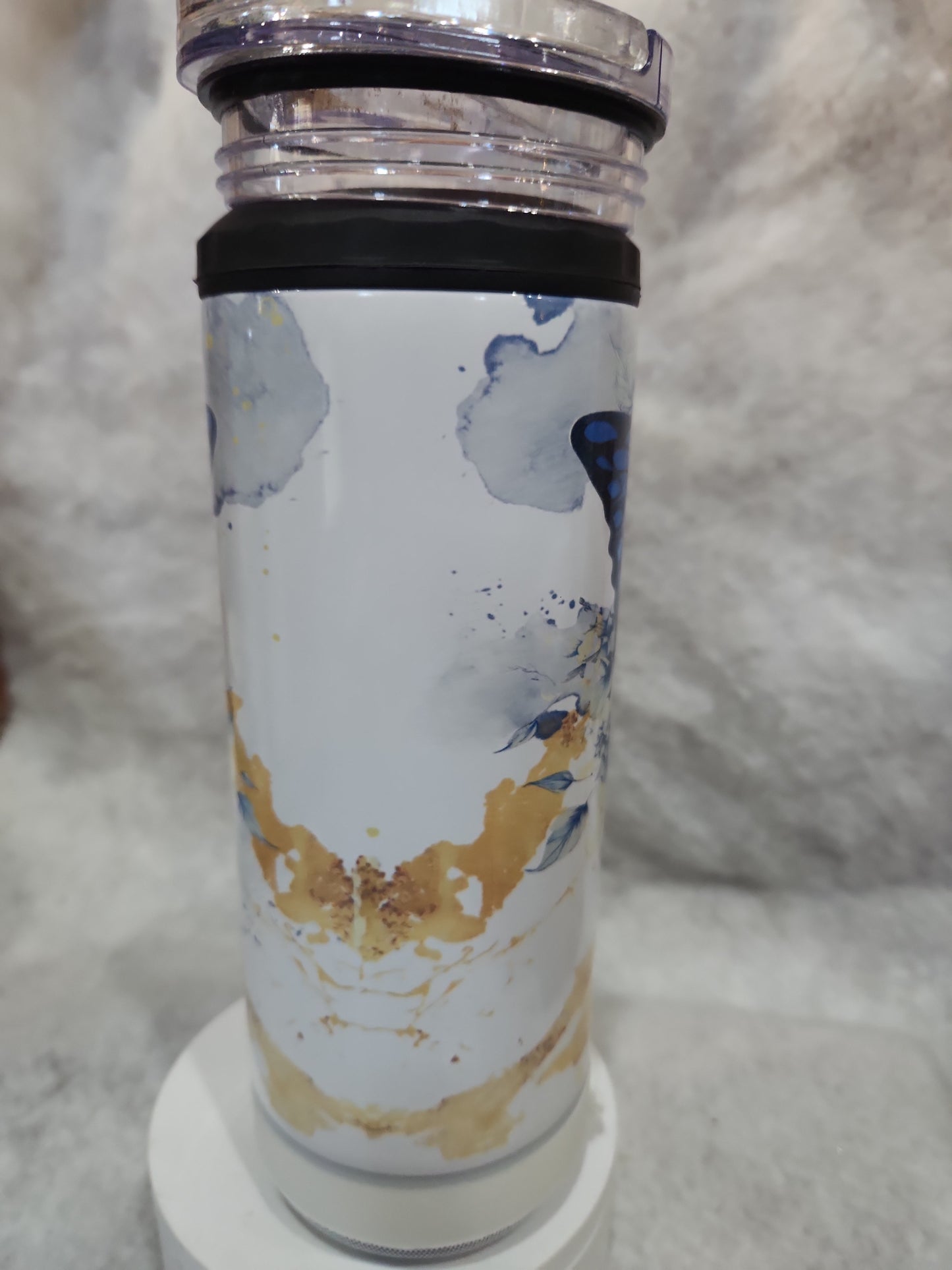 17 Oz Speaker, can cooler, & Tumbler With Butterfly stb6