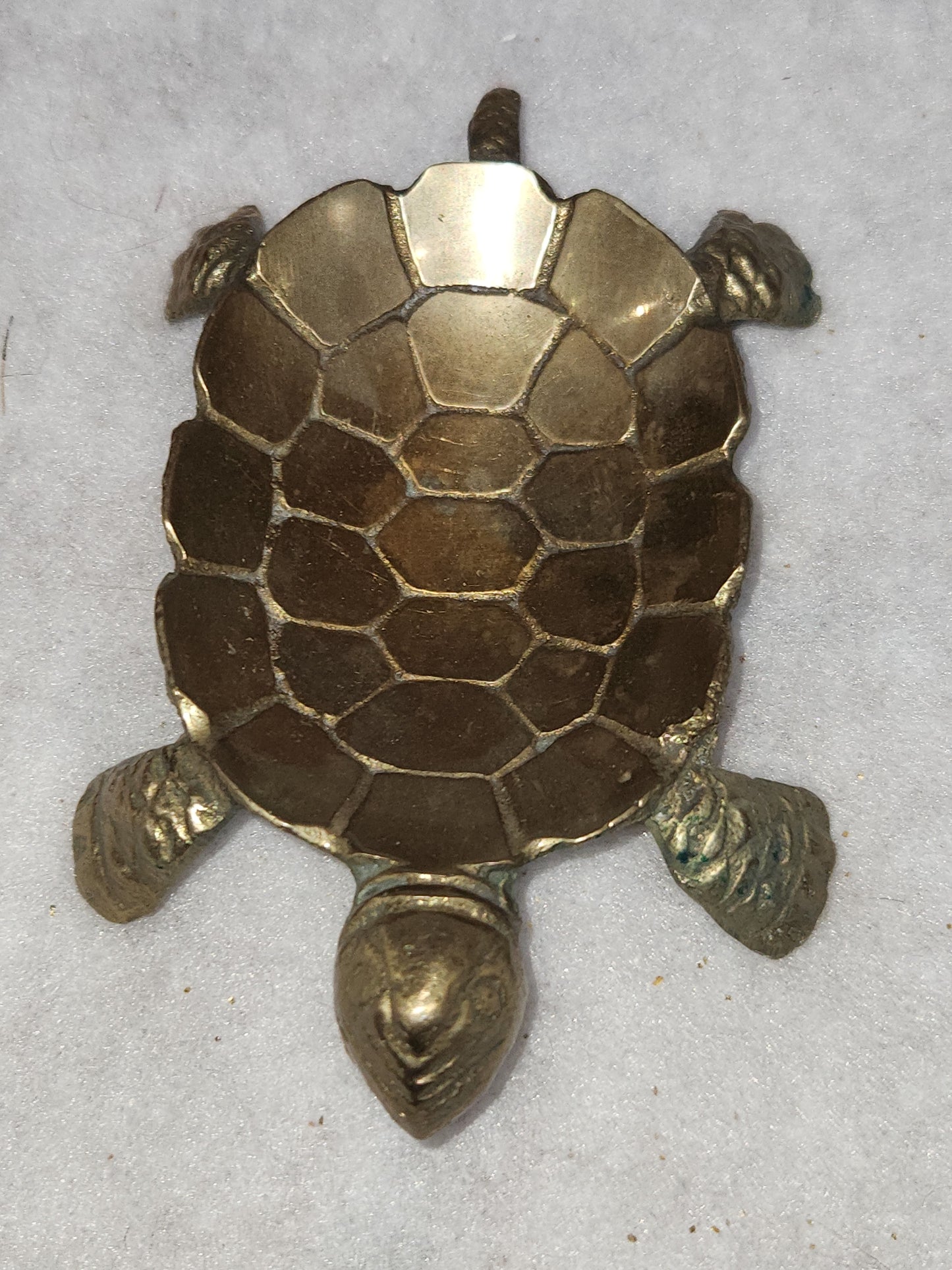 Vintage Solid Brass turtle trinket dish br120