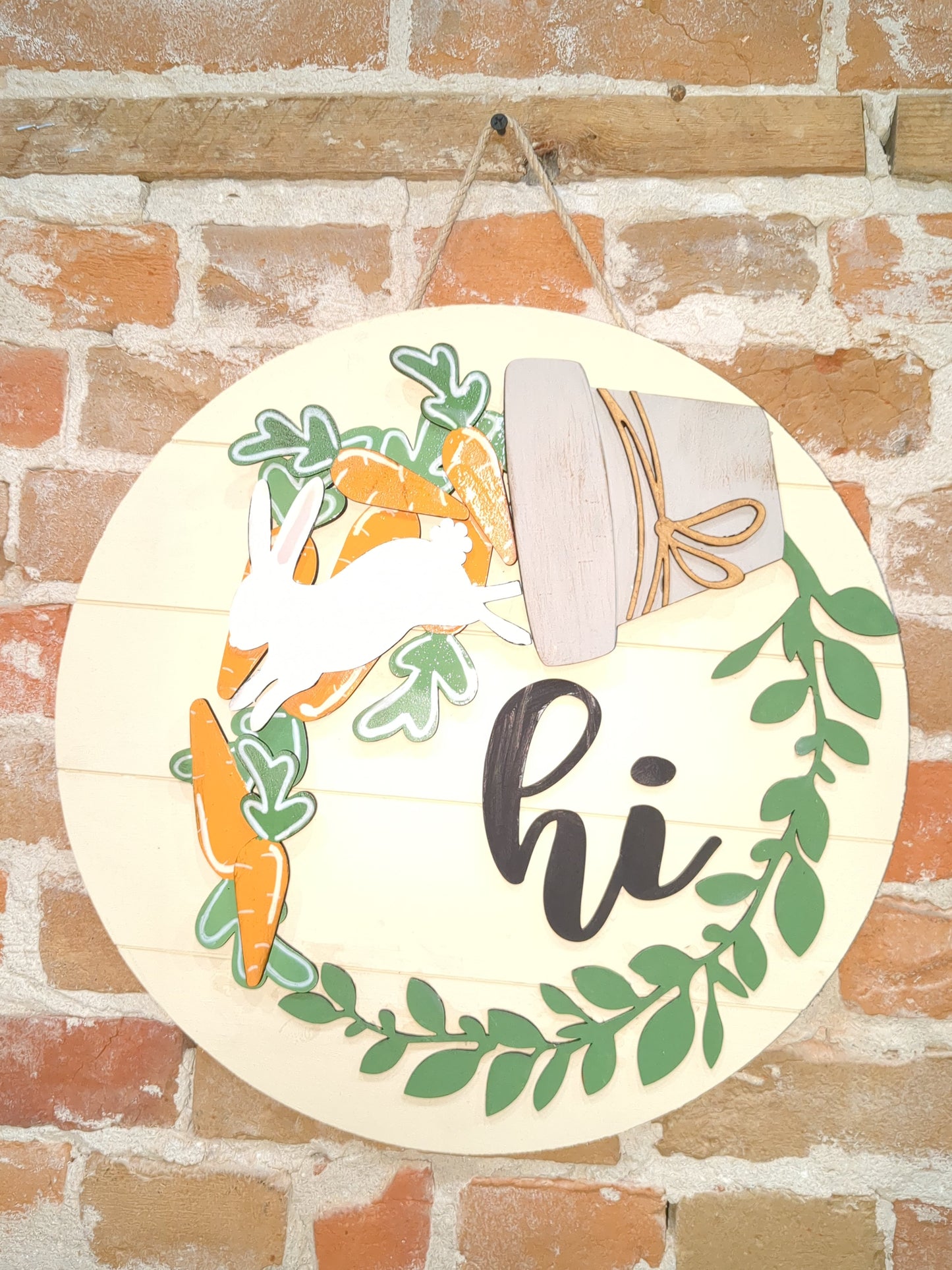 Cream, Pot spilling contents interchangeable door sign