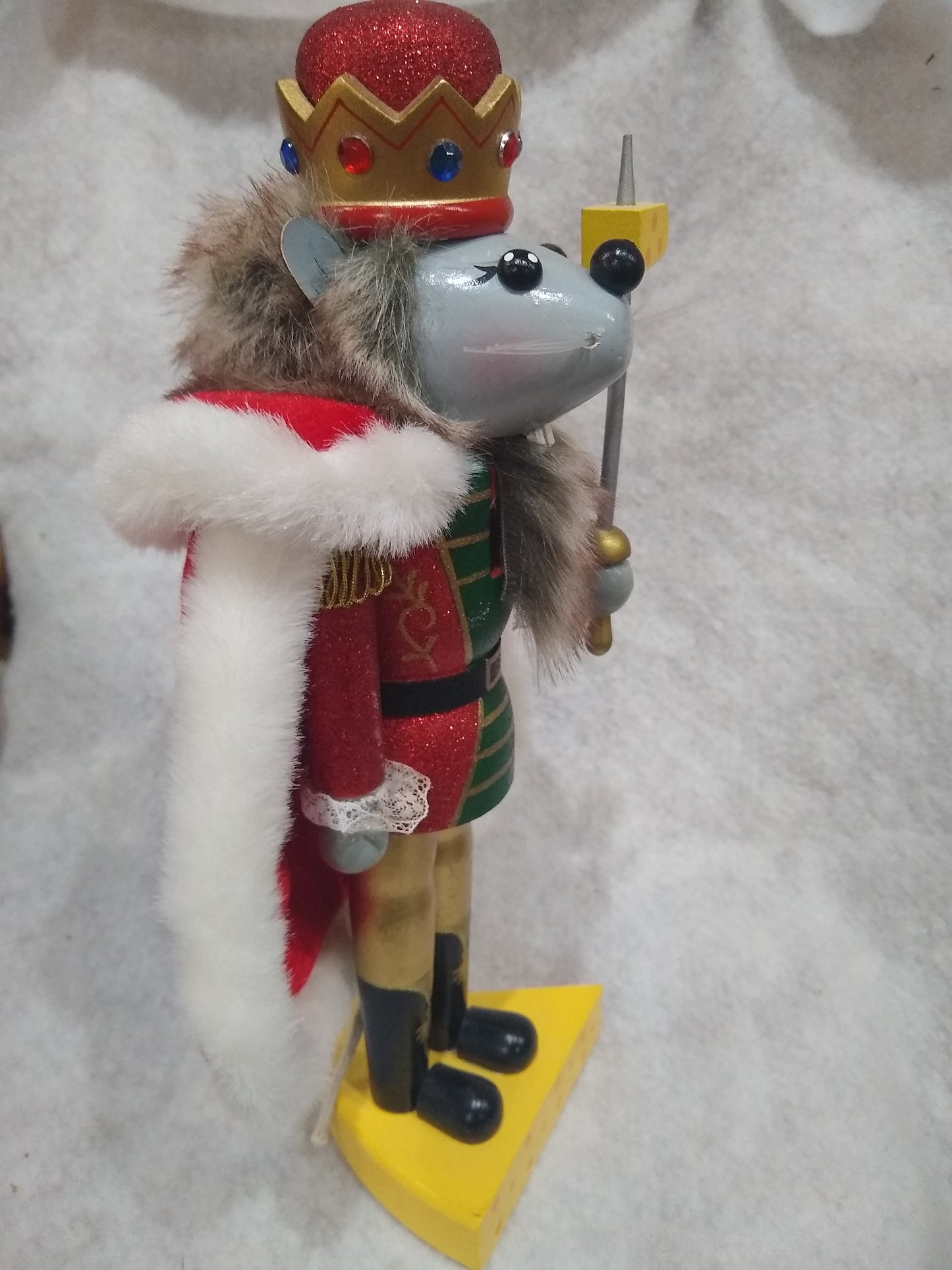 Wooden Christmas Nutcracker, 14 1/2" King of Mice Nutcracker ballet nut876