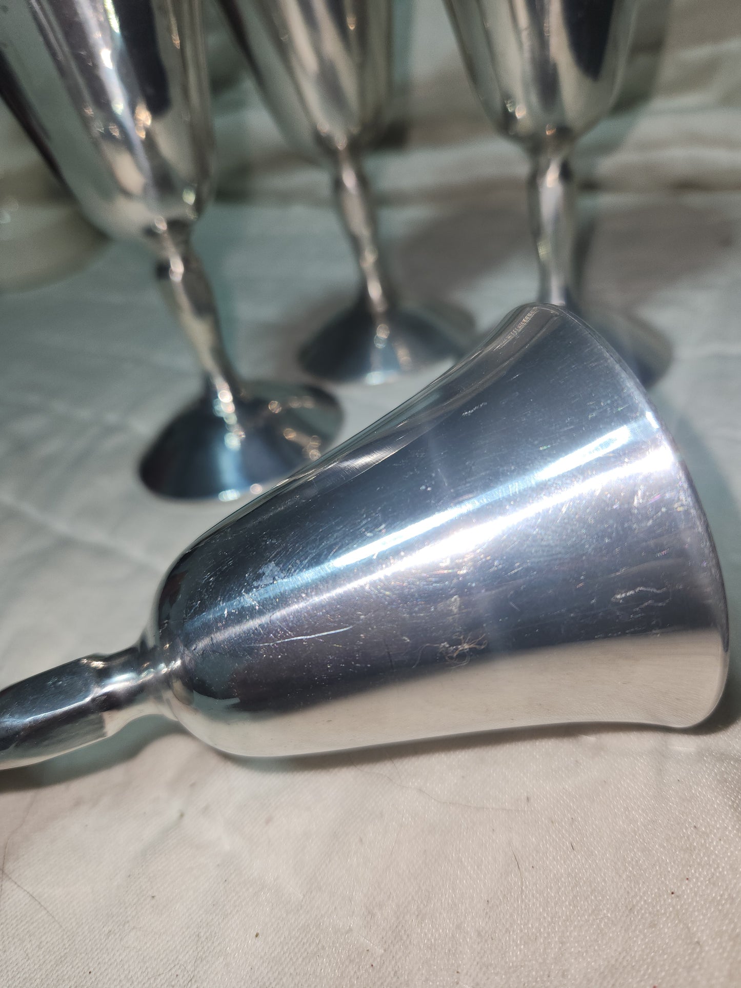 Vintage Raimond Italy Silver Wine Cups silver stemware set of 4 ss681