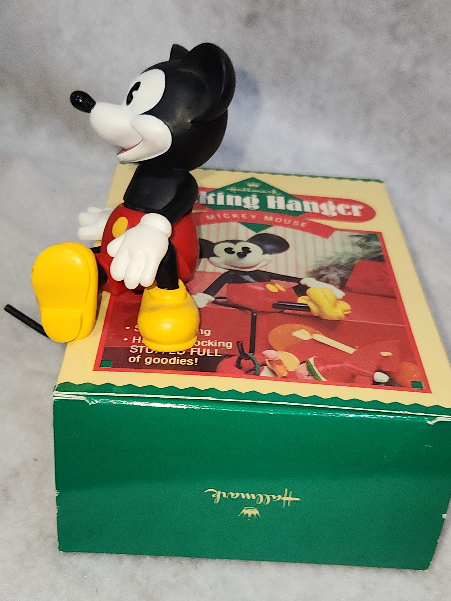 Vintage Hallmark Christmas Stocking Hanger Holder Mickey Mouse sh239