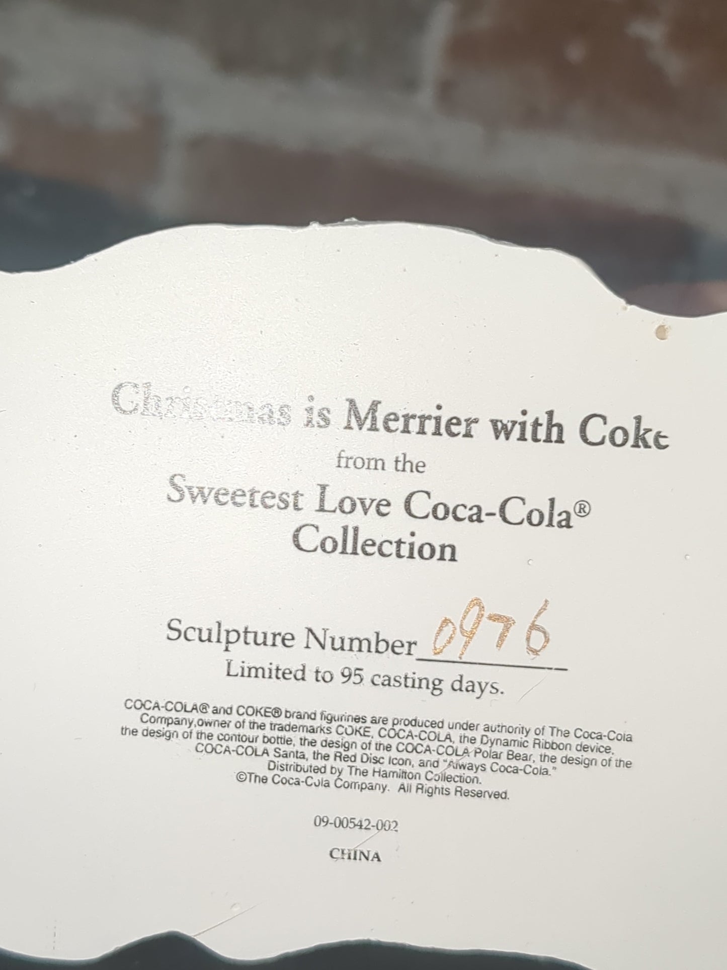 Coca-Cola Christmas is Merrier with Coke Snowman Figurine from Hamilton Collection cc295