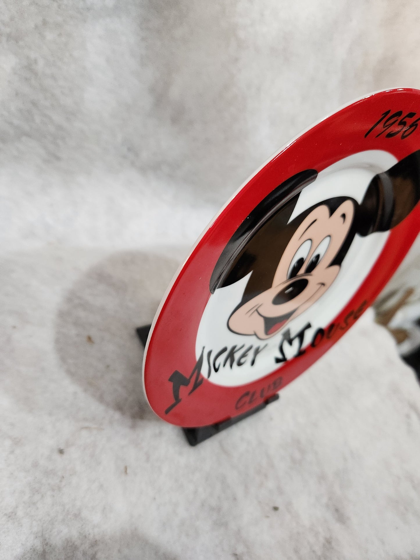 Vintage Mickey Mouse Club 8” ceramic Plate 1956 pl82