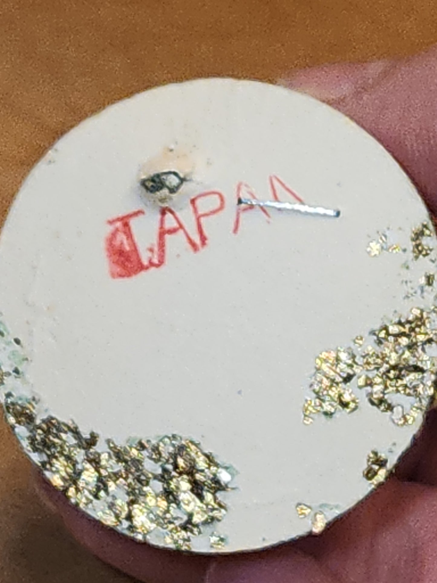 Vintage Spun Cotton Dwarf or Elf with Stockings Chinelle Pinecone and Mushroom Japan elf2