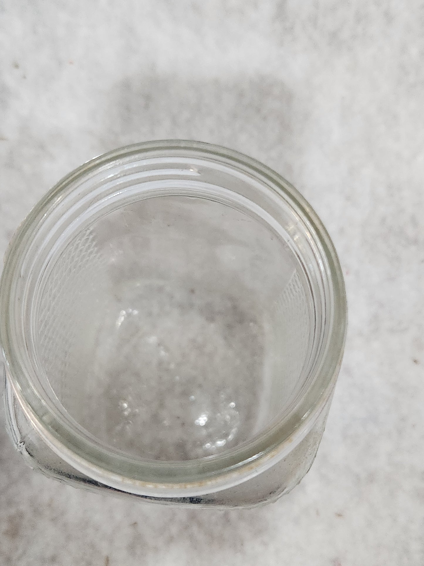 Vintage 1930-1940’s Hazel Atlas Diamond Clear Glass Jar Canister for coffee, tea, sugar jar43