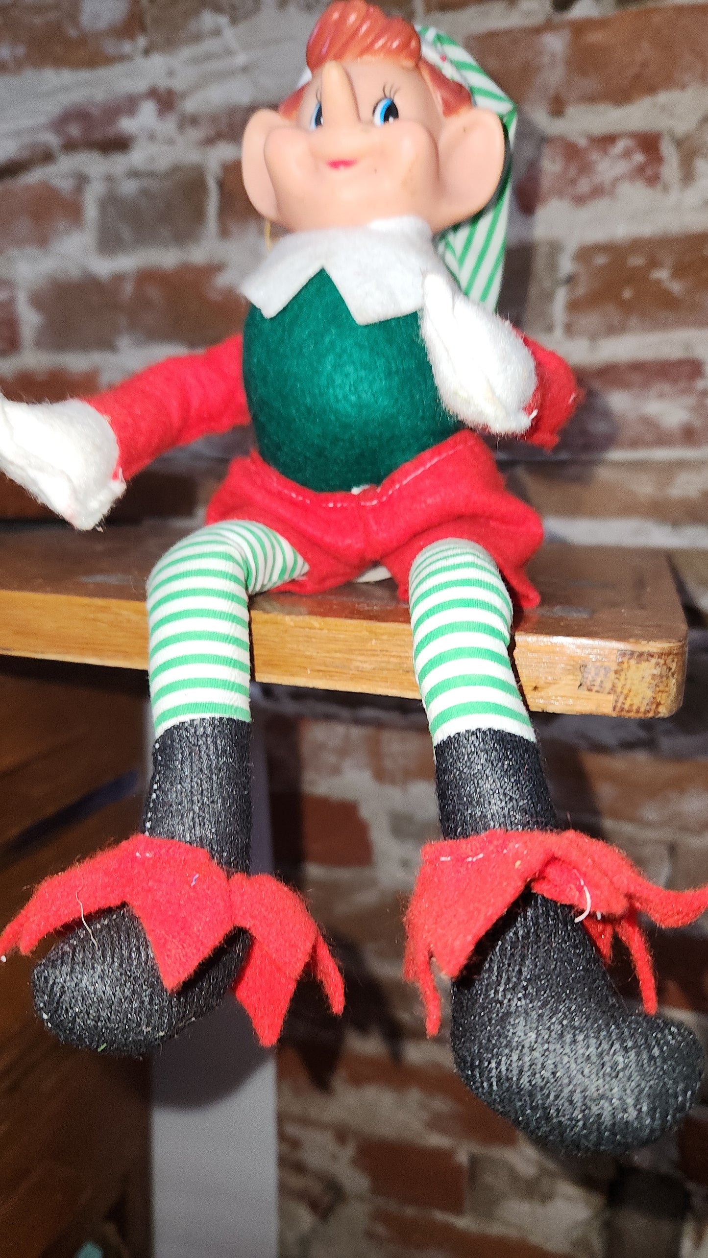vintage Sterling Pixie Elf shelf sitter wn123