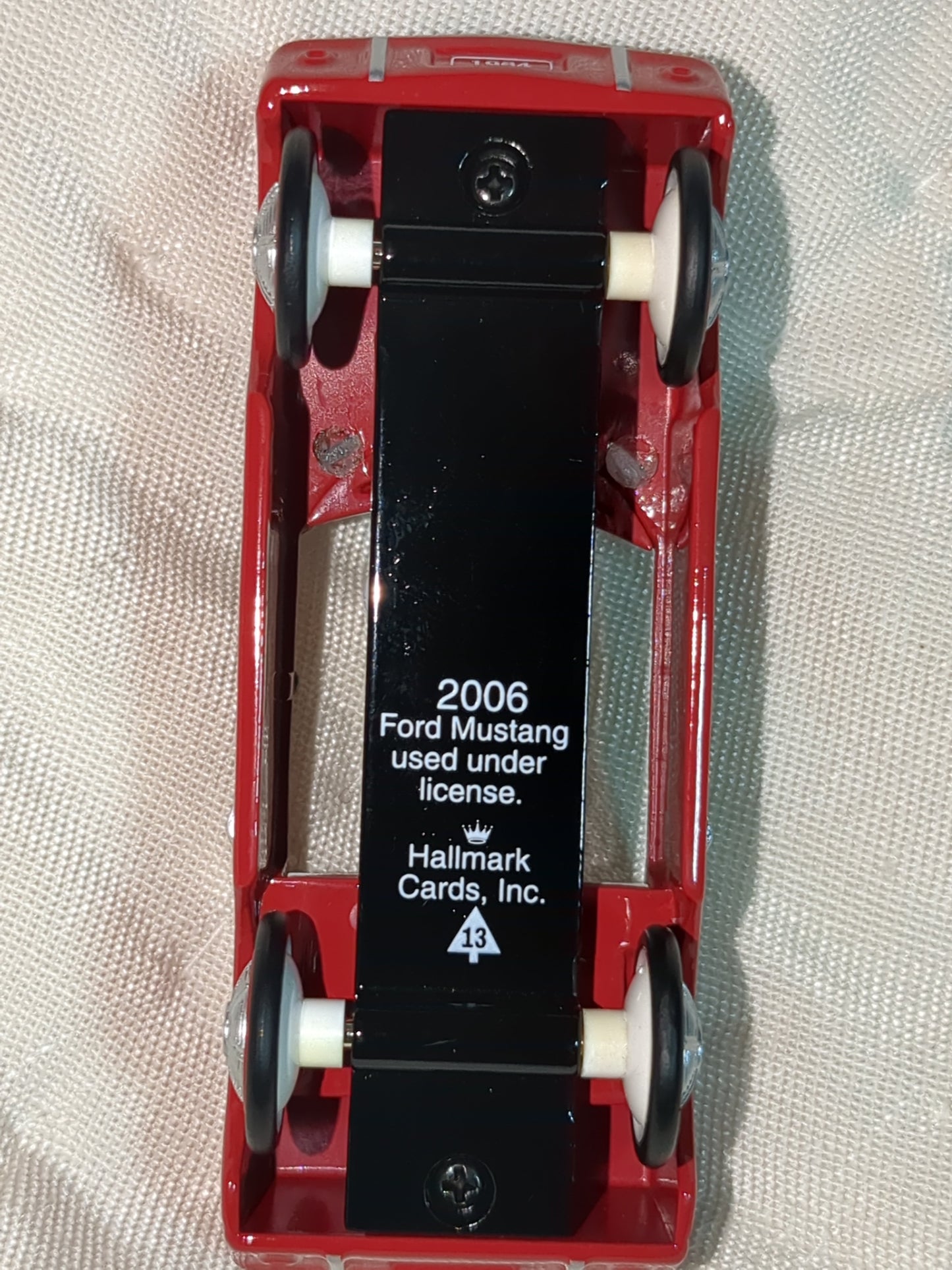 Hallmark 2006 ornament Ford mustang kiddie car HH410
