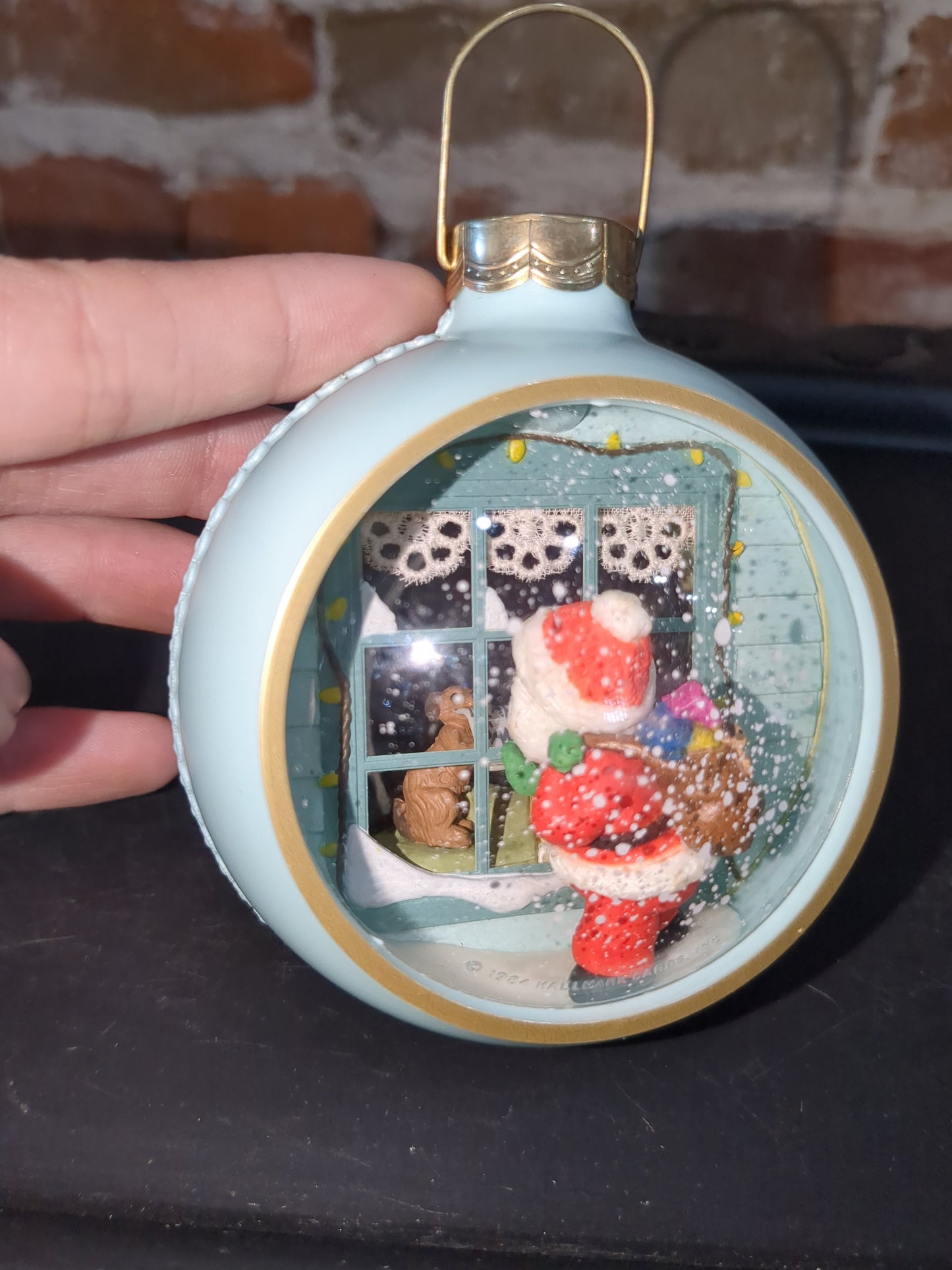 Four vintage Hallmark Keepsake 1981 and 1984 Christmas Ball Ornaments some light up ho321