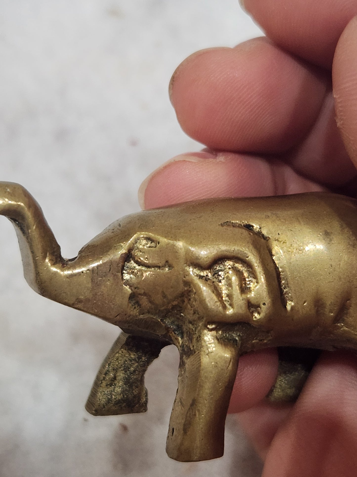 Miniature brass elephant br88