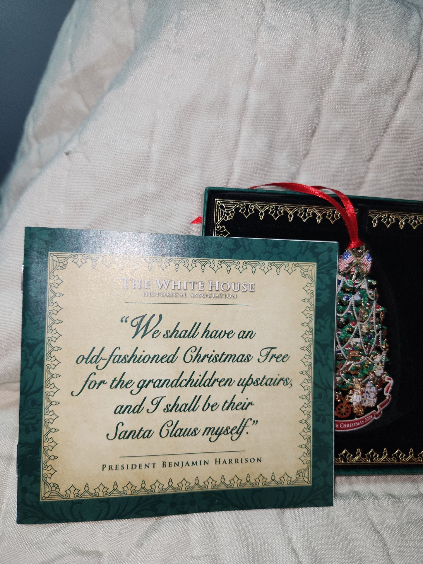 The White House Historical Association Collectible Christmas Ornament 2008 President Benjamin Harrison wh2008
