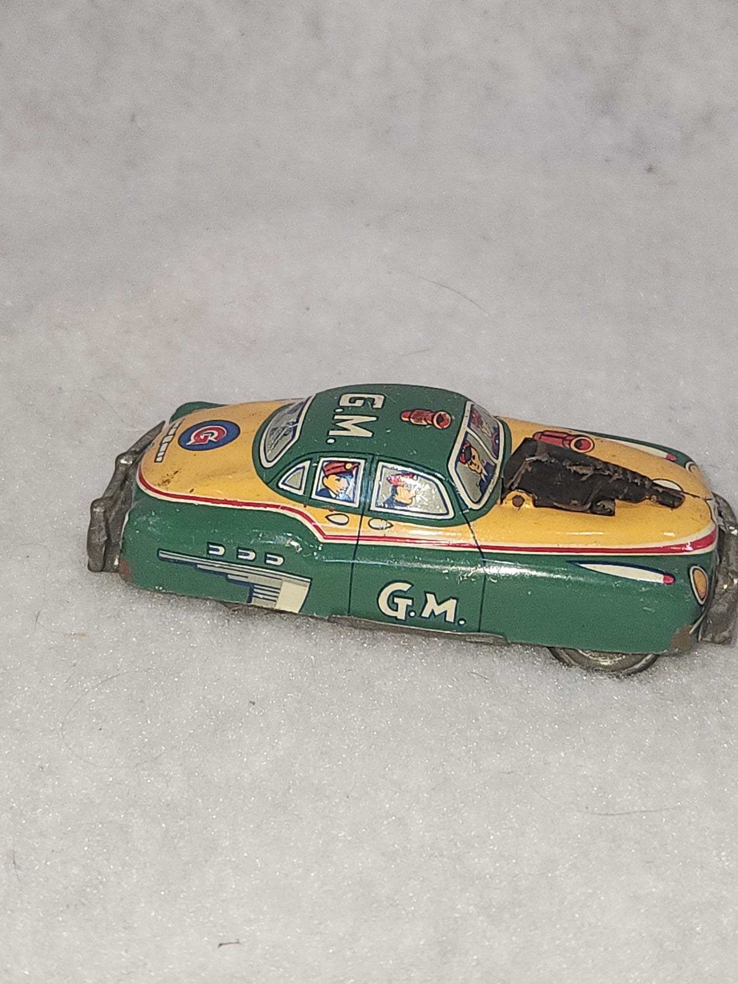 Vintage G-Men Gangster Tin Litho Toy Car Japan car6