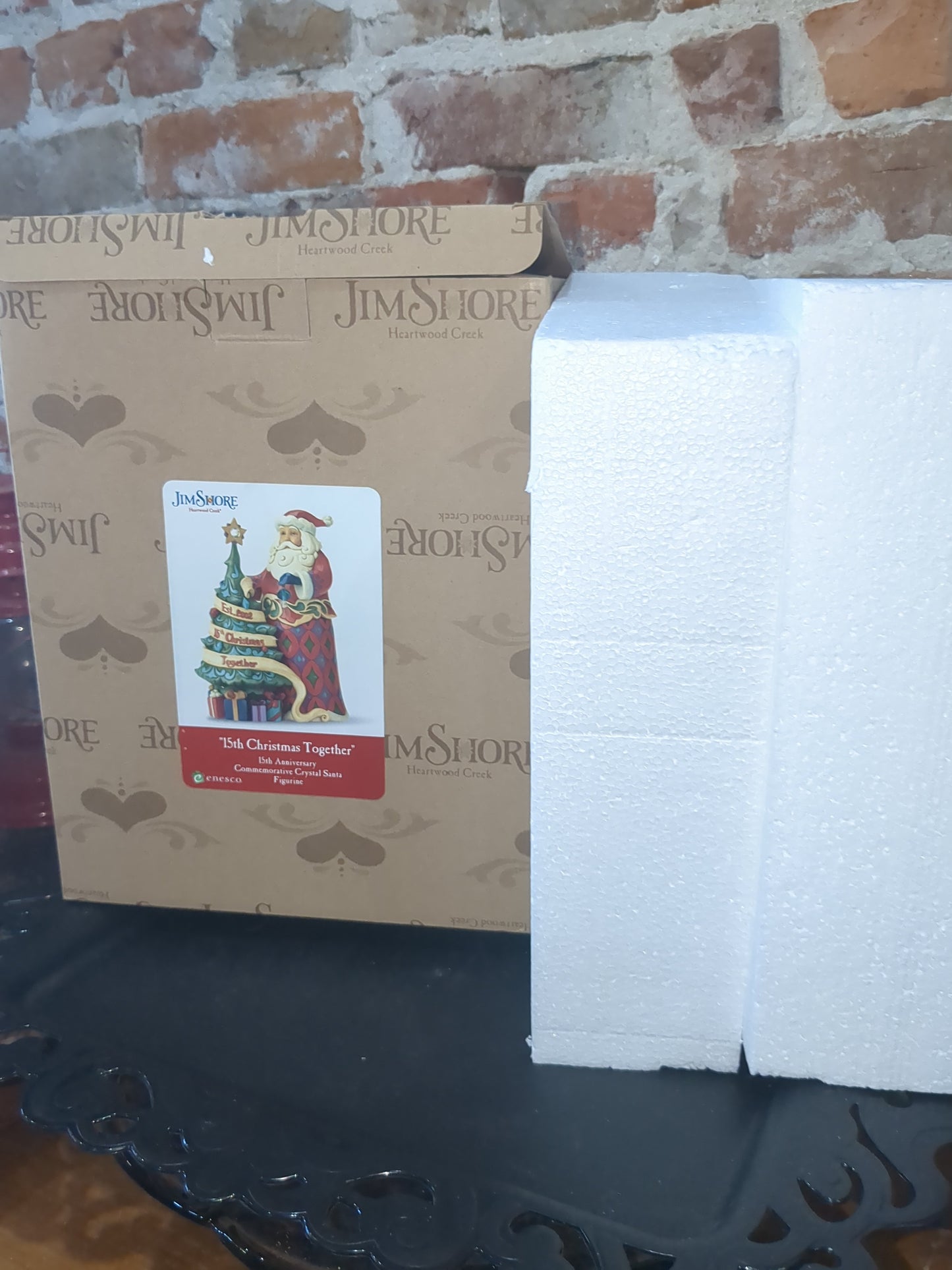 Jim Shore Heartwood Creek 15th Anniversary Santa With Tree Figurine 4059000r