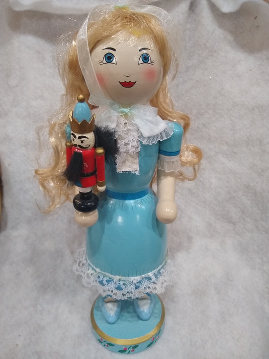 Nutcracker Suite Clara Ballerina Wooden Christmas Nutcracker 14” Blonde Hair nut85